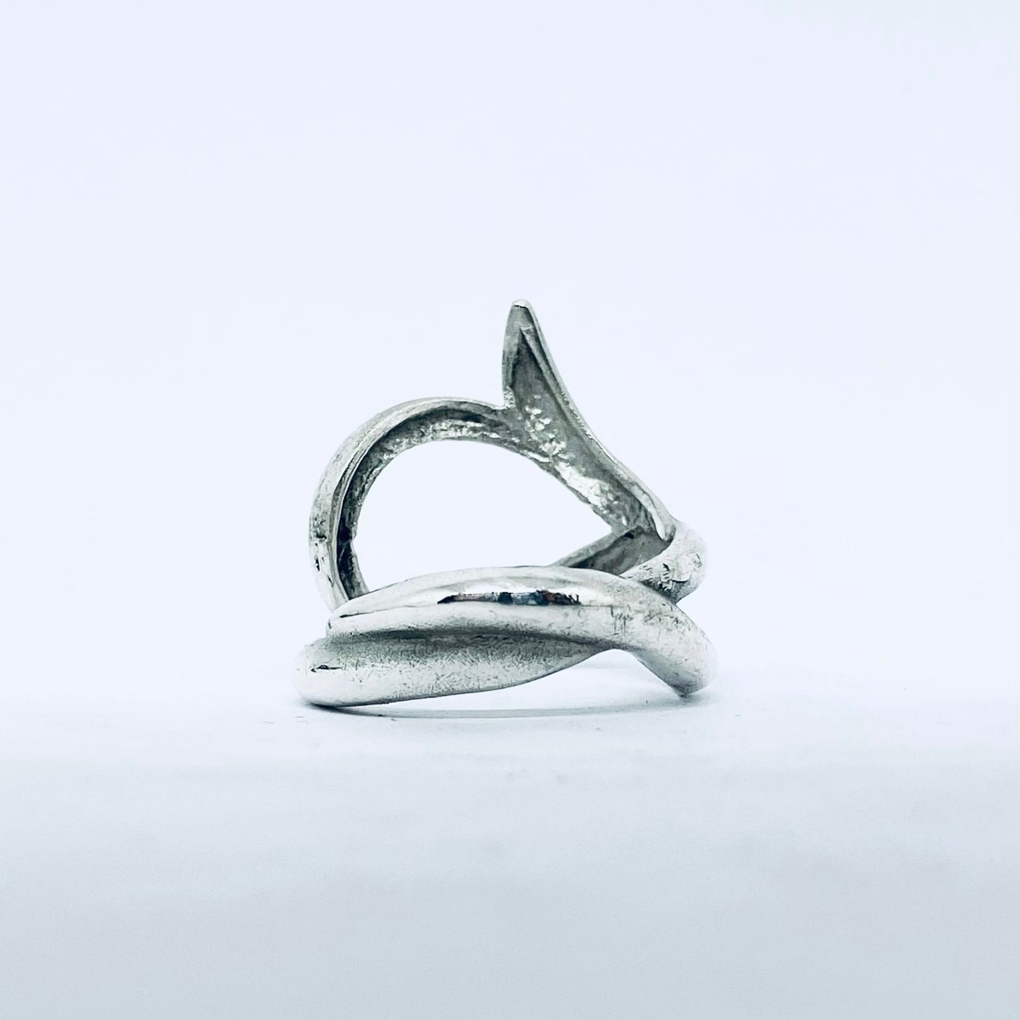 Anello Artigianale INFINITO Mod. SPILLA Realizzato con Antica spilla in Argento (Prima Metà del ’900)
