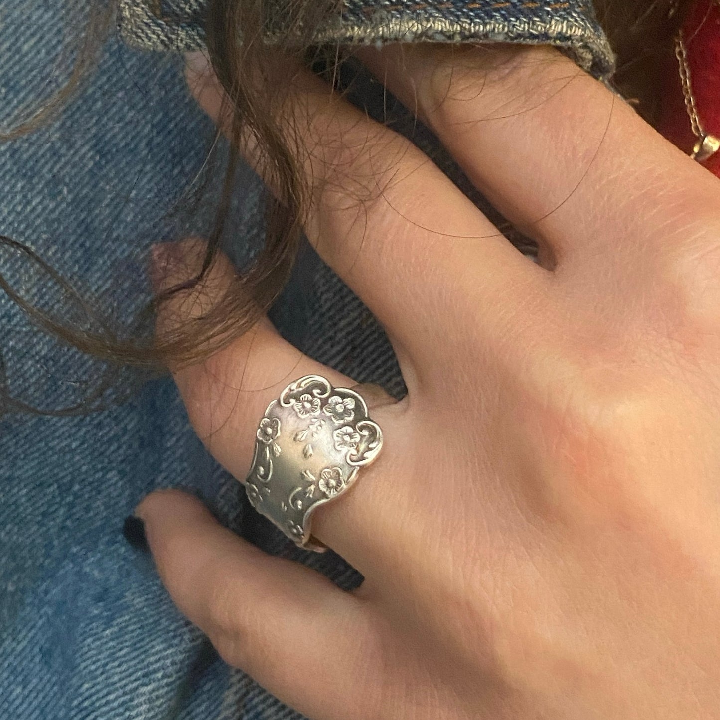 Anello Artigianale Mod. CLASSICO Realizzato con Antica posata in Argento (Prima Metà del ’900)
