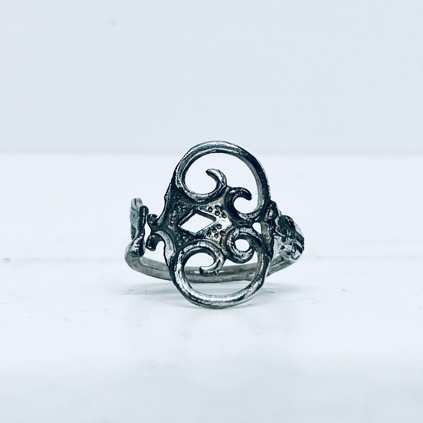 Anello Artigianale “CHIAVE ARGENTO 925 #02” Realizzato con Antica Chiave in Argento