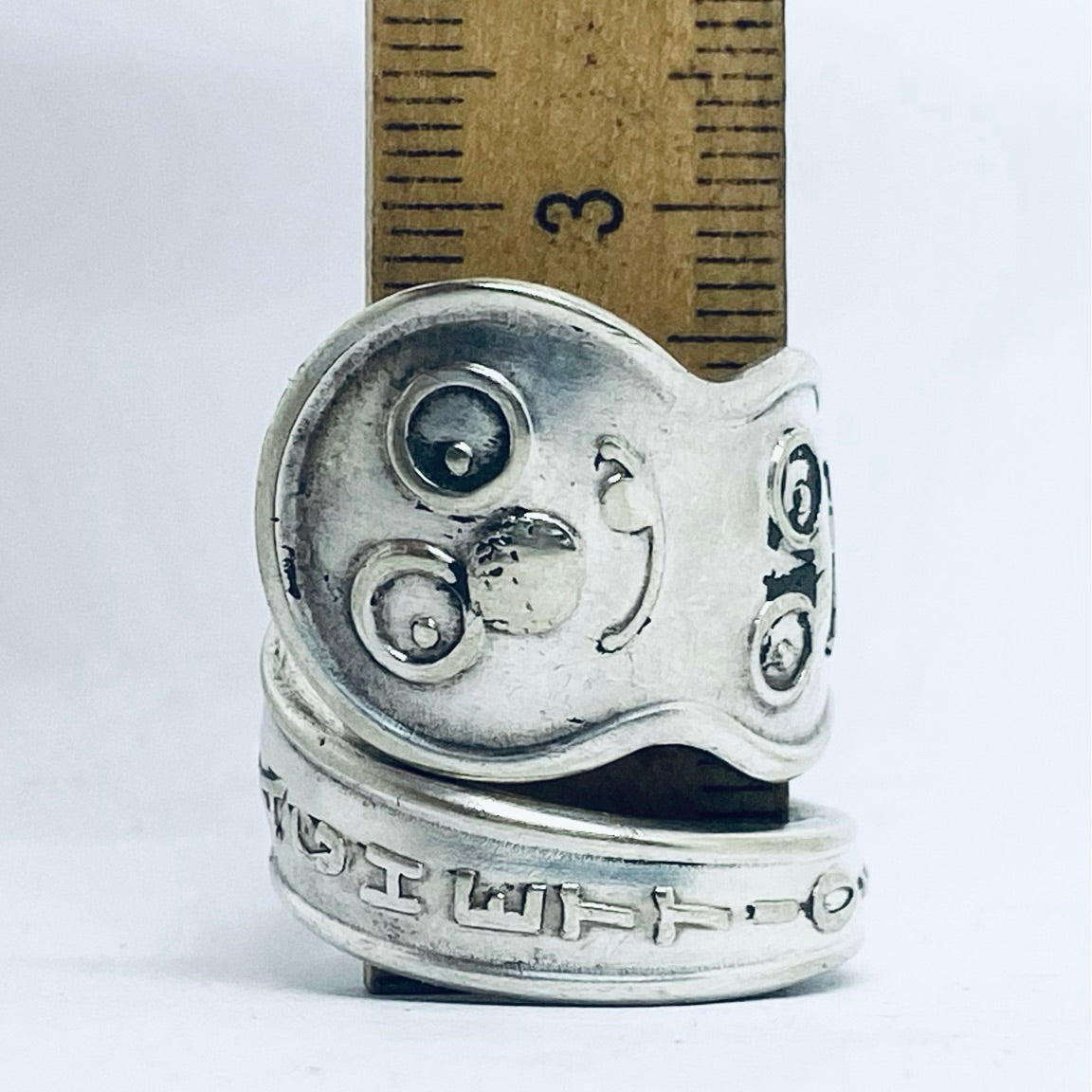 Anello Artigianale SPAGHETTIOS Mod. SPIRALE Realizzato con Antica posata in Argento (Prima Metà del ’900)