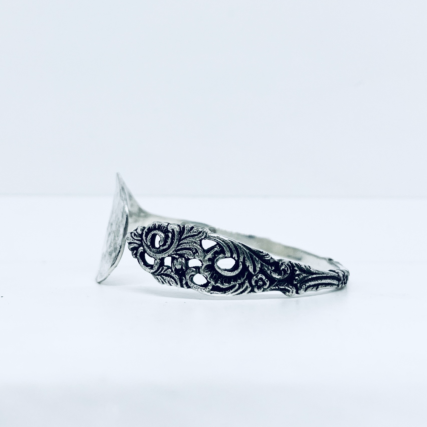 Bracciale Artigianale Mod. TRAFORATO Realizzato con Antica posata in Argento (Prima Metà del ’900)