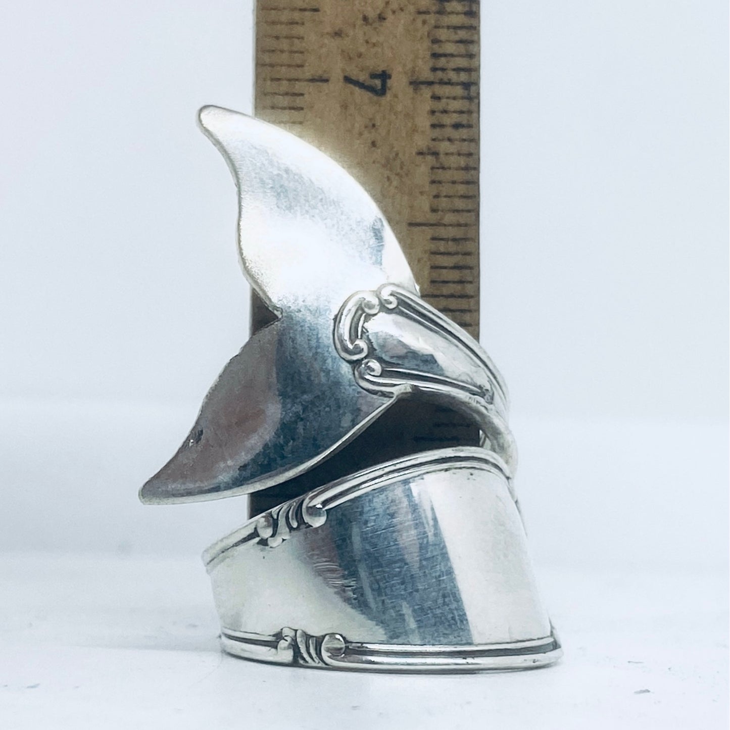 Anello Artigianale Mod. CODA#03 Realizzato con Antica posata in Argento (Prima Metà del ’900)