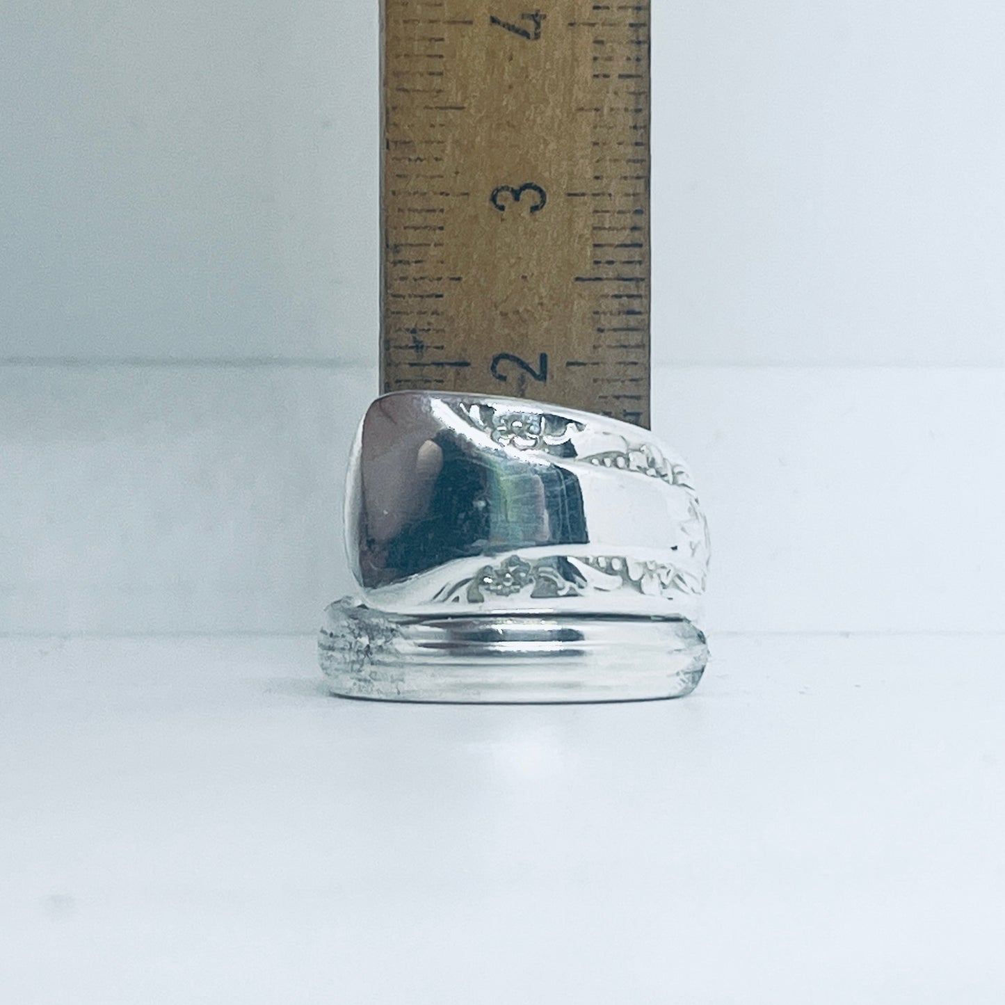 Anello Artigianale Mod. SPIRALE Realizzato con Antica posata in Argento (Prima Metà del ’900)