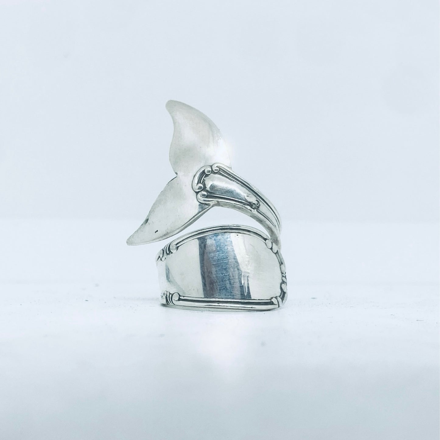 Anello Artigianale Mod. CODA#03 Realizzato con Antica posata in Argento (Prima Metà del ’900)