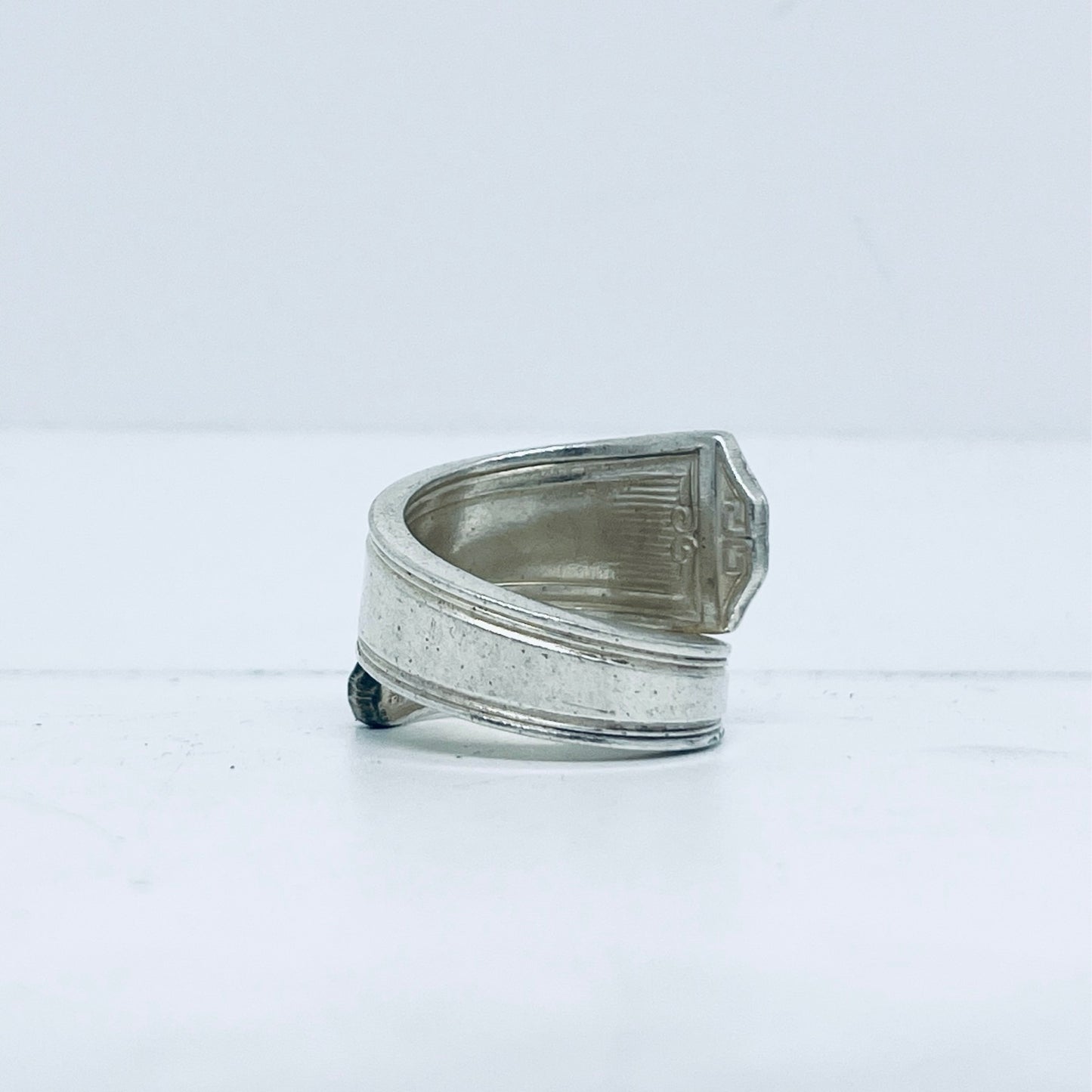 Anello Artigianale Mod. SPIRALE Realizzato con Antica posata in Argento (Prima Metà del ’900)