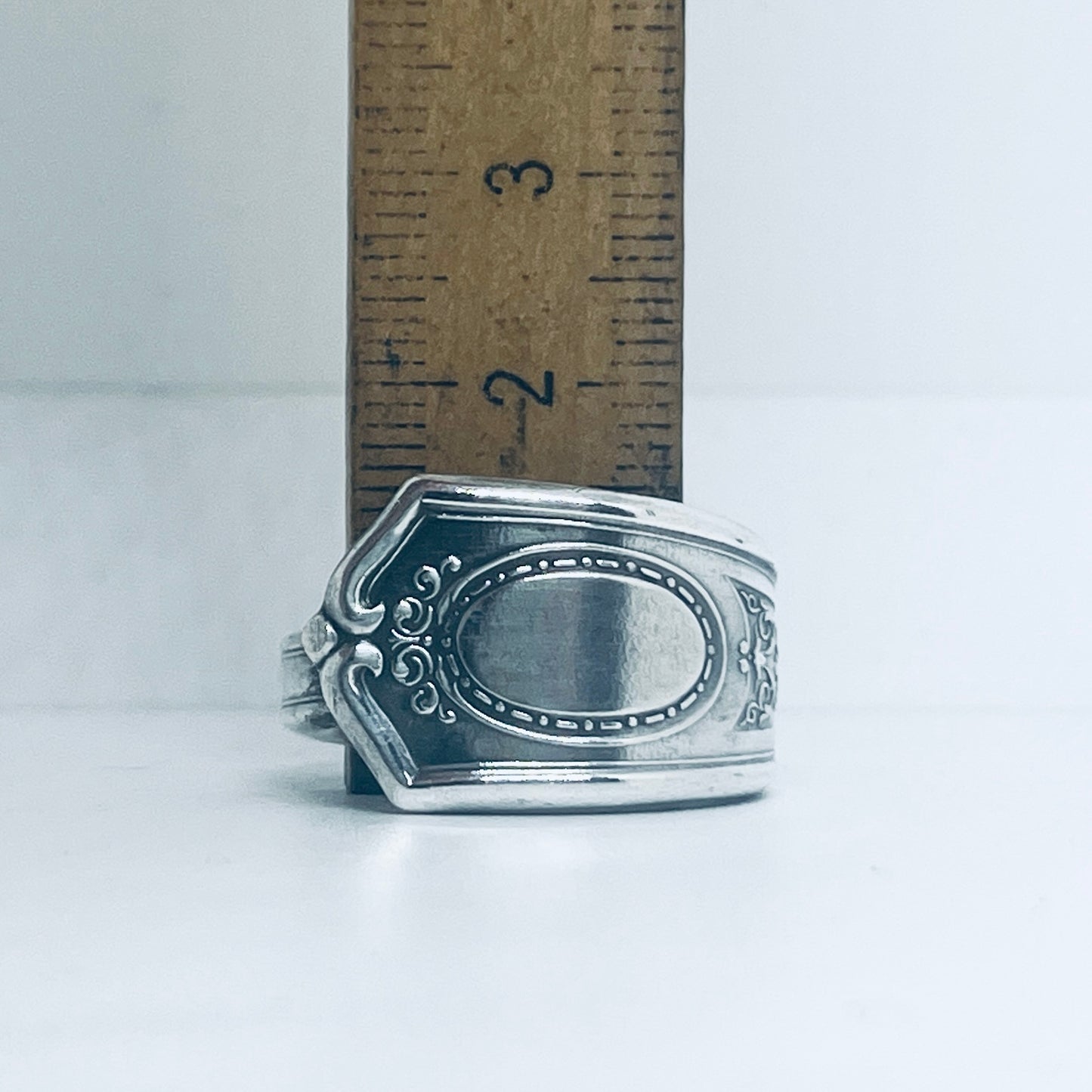 Anello Artigianale Mod. CLASSICO Realizzato con Antica posata in Argento (Prima Metà del ’900)