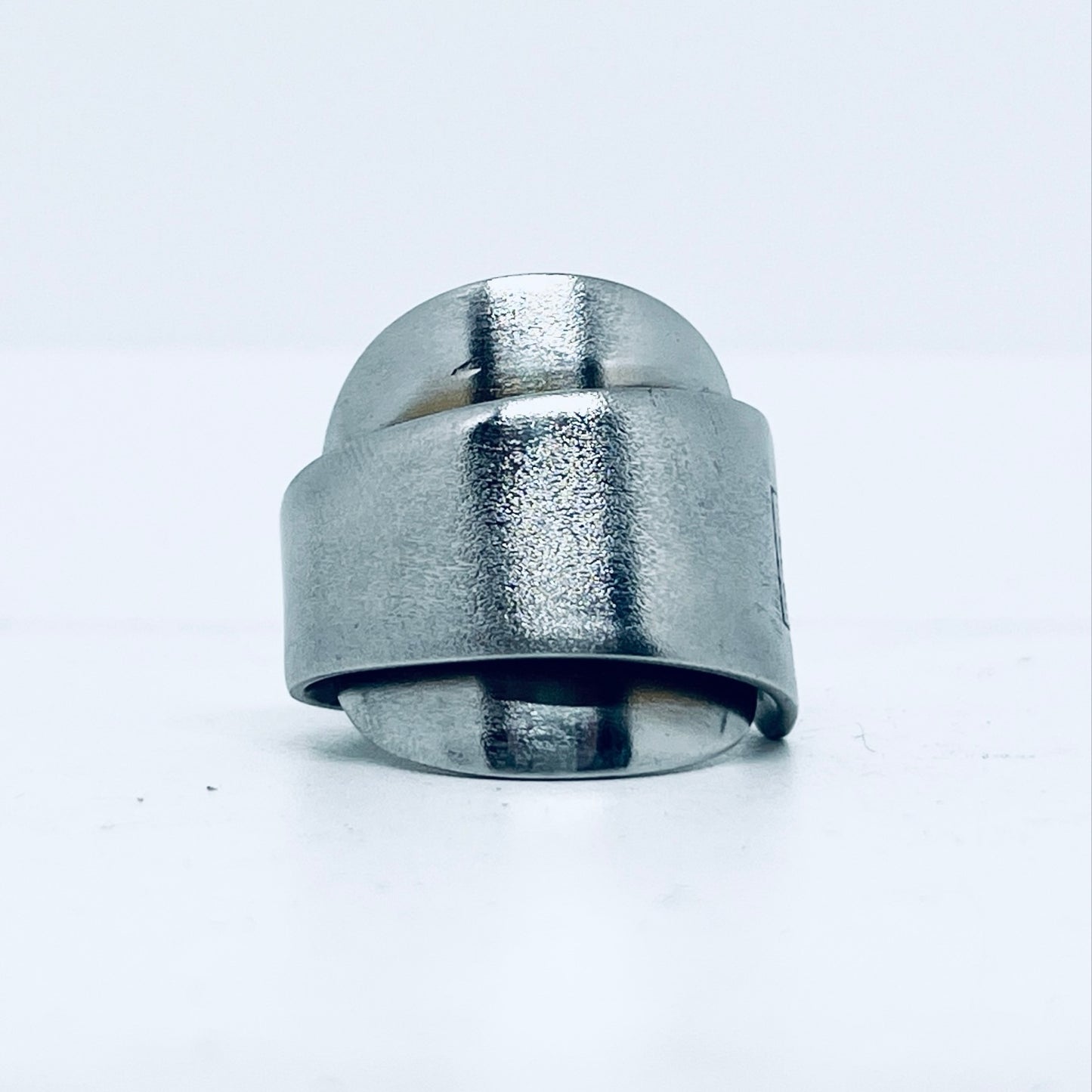 Anello Artigianale ILLY Mod. INTERO Realizzato con intero Cucchiaino in Acciaio Inox 18/10