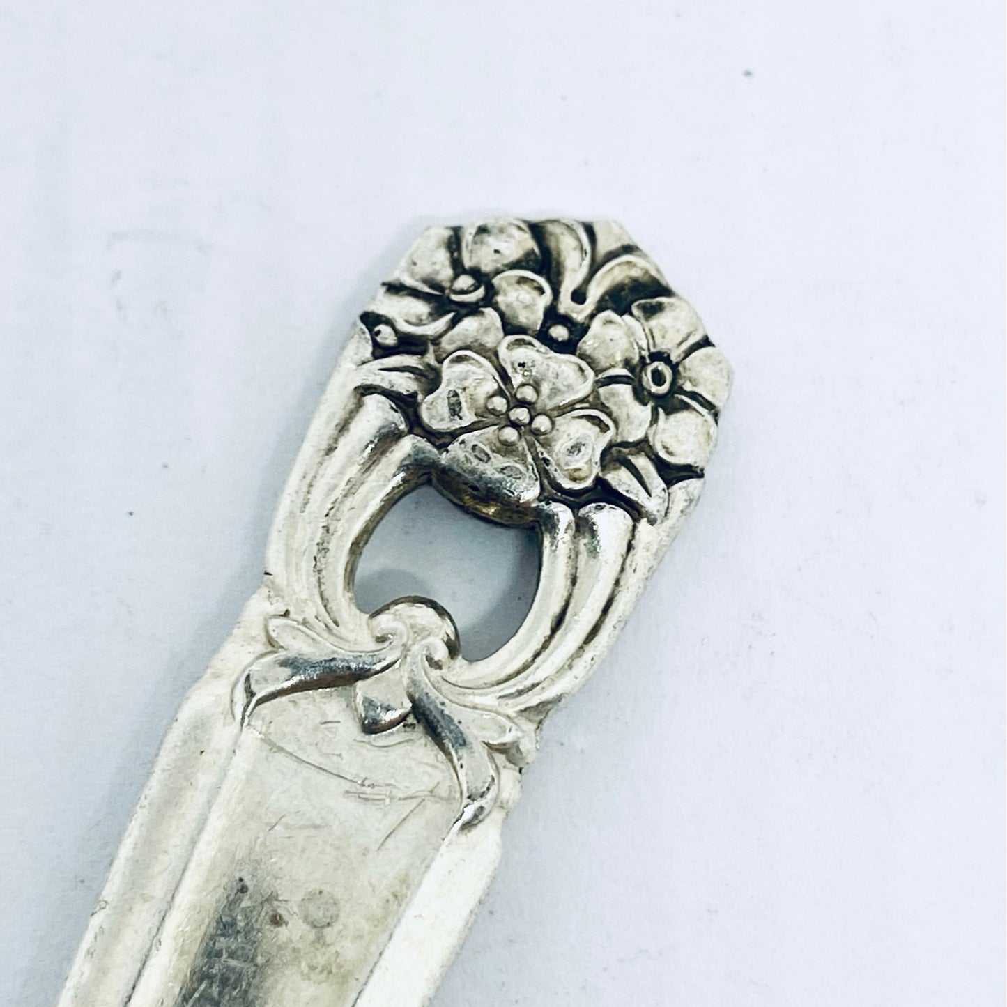 Anello Artigianale Mod. SPIRALE Realizzato con Antica posata in Argento (Prima Metà del ’900)
