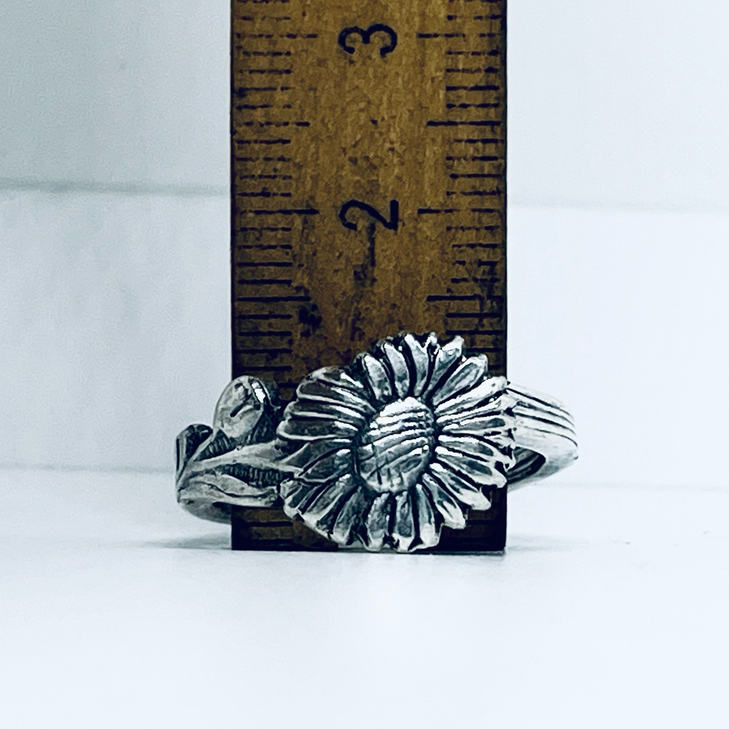 Anello Artigianale MARGHERITA Mod. CLASSICO Realizzato con Antica posata in Argento (Prima Metà del ’900)