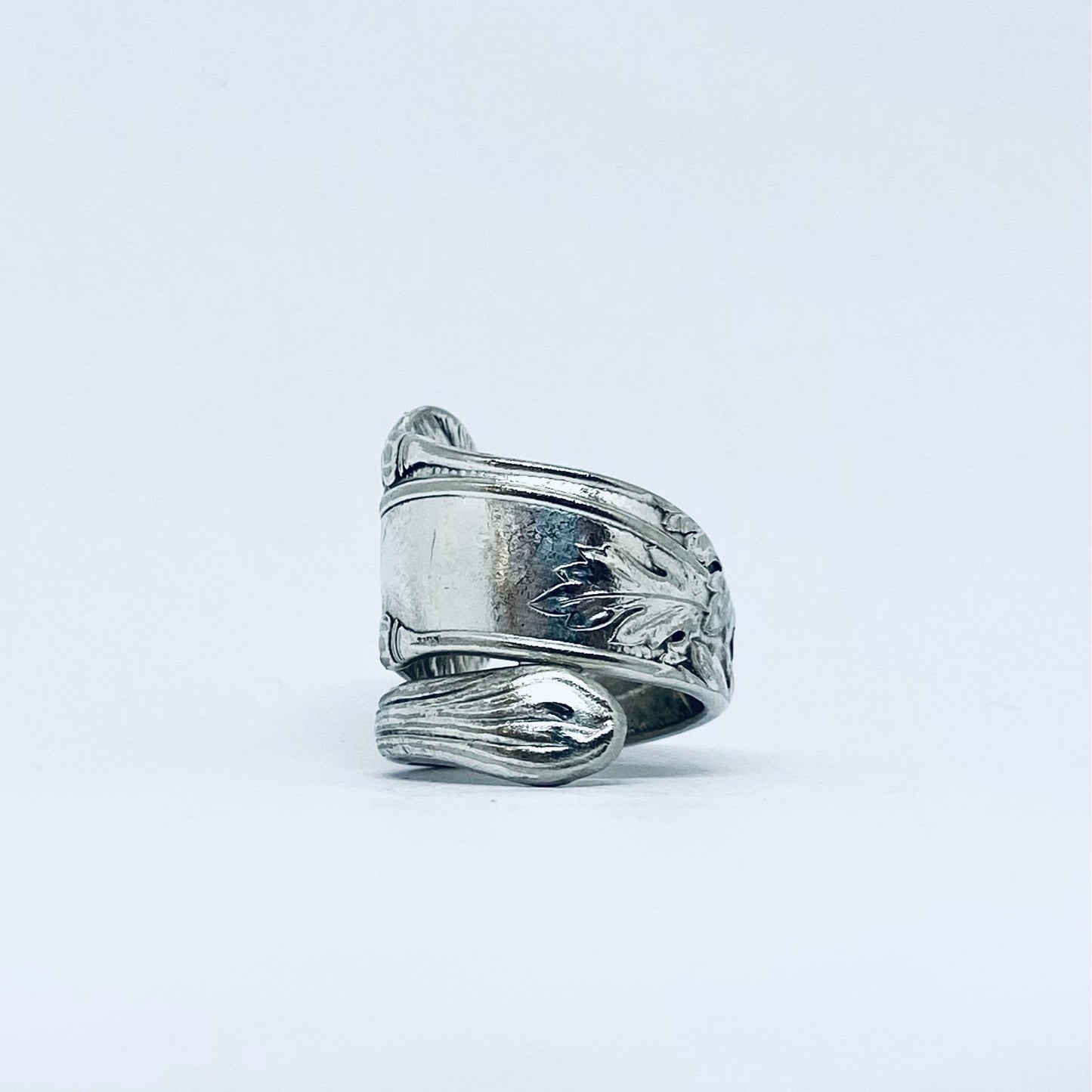 Anello Artigianale Mod. SPIRALE Realizzato con Antica posata in Argento (Prima Metà del ’900)