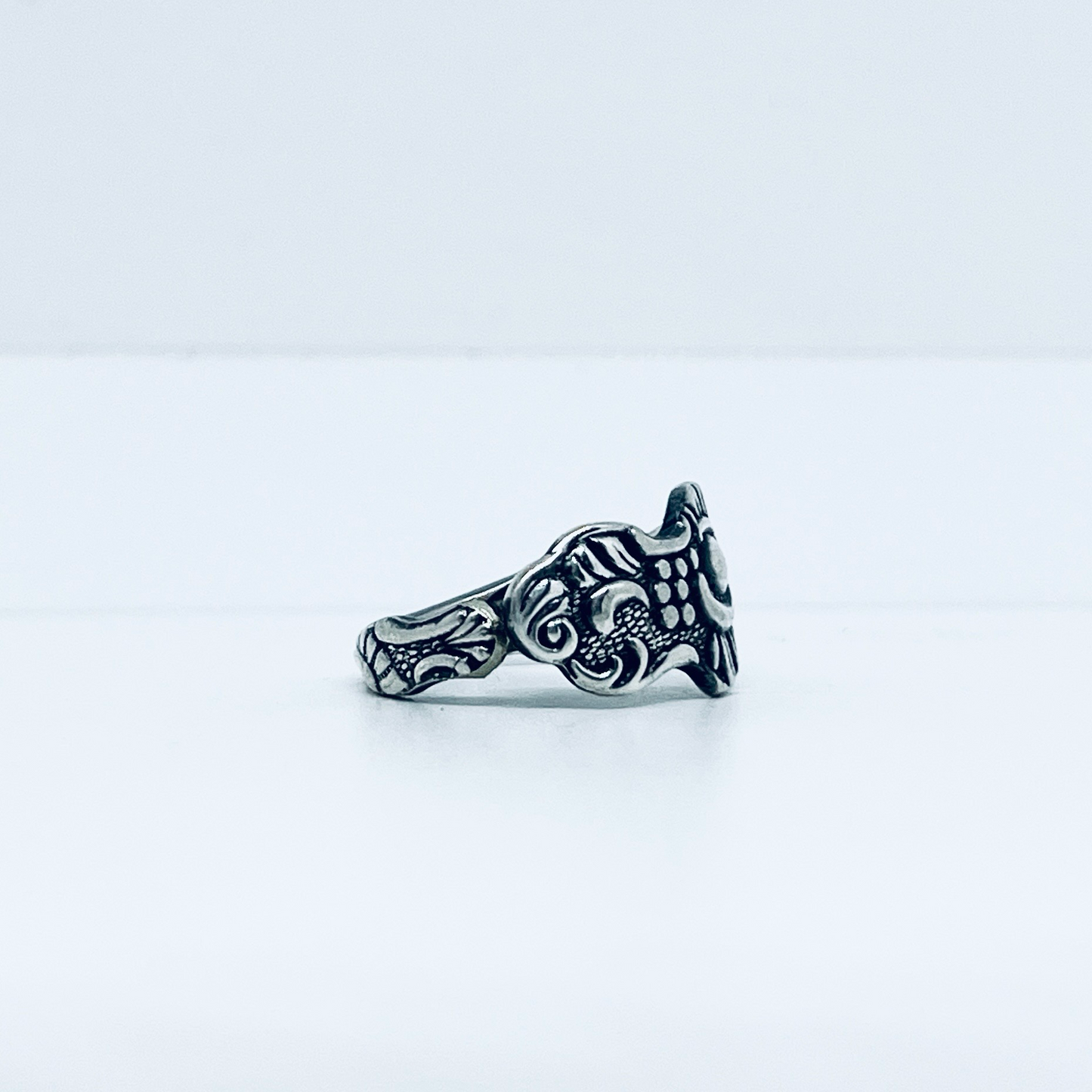 Anello Artigianale FORCHETTINA Mod. CLASSICO Realizzato con Antica posata in Argento (Prima Metà del ’900)