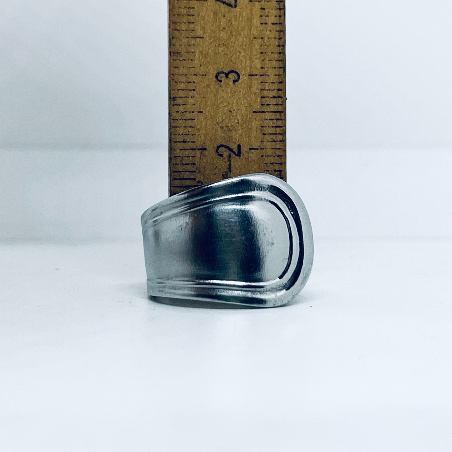 Anello Artigianale TESTER Mod. CLASSICO Realizzato con posata in Acciaio
