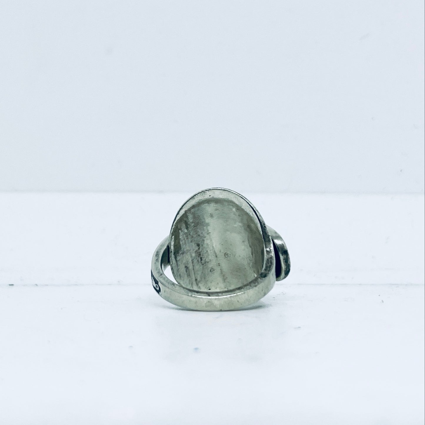 Anello Artigianale SALE INGLESE Mod. INTERO Realizzato con intero Antico Cucchiaino in Argento (Prima Metà del ’900)