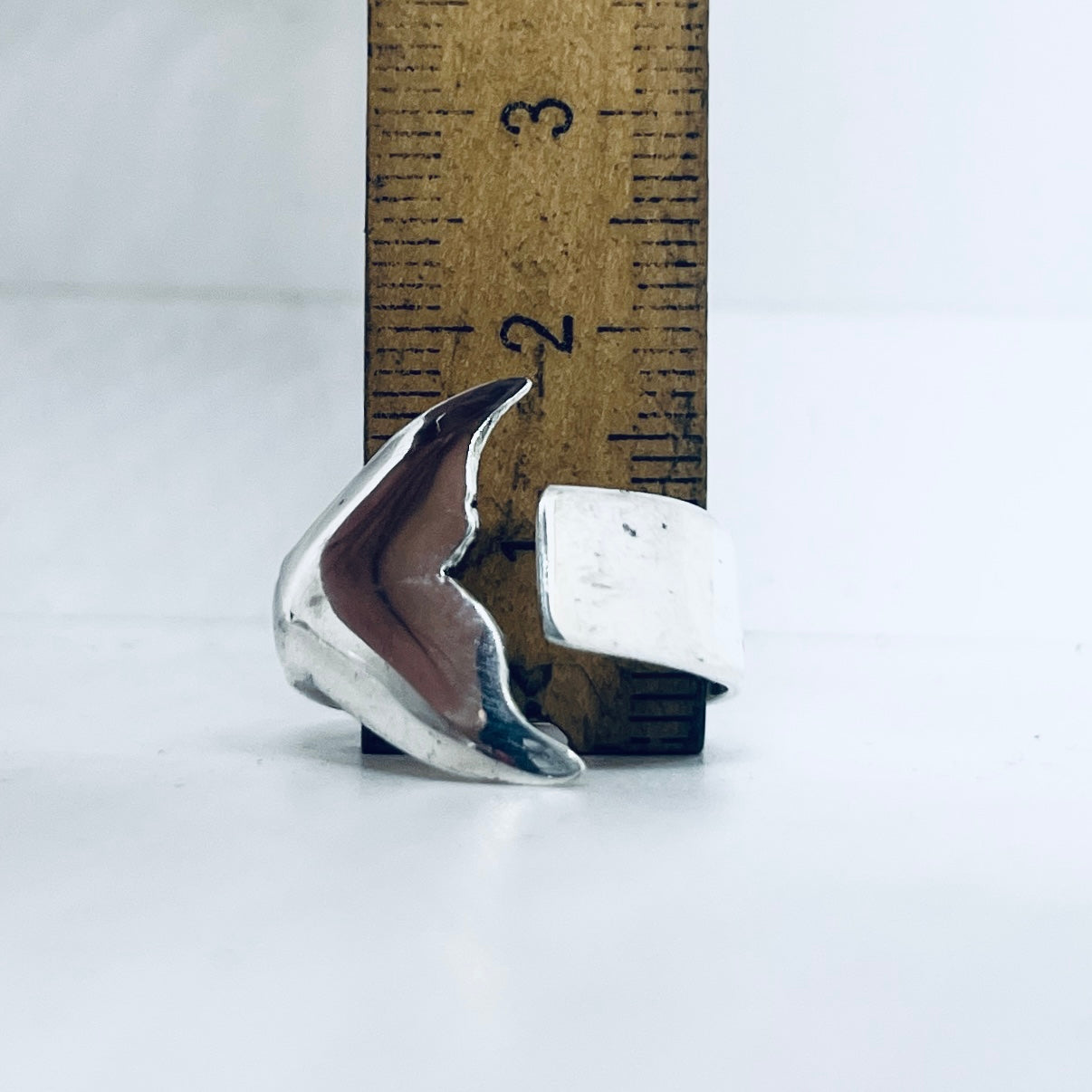 Anello Artigianale Mod. MINICODA#10 Realizzato con Antica posata in Argento (Prima Metà del ’900)
