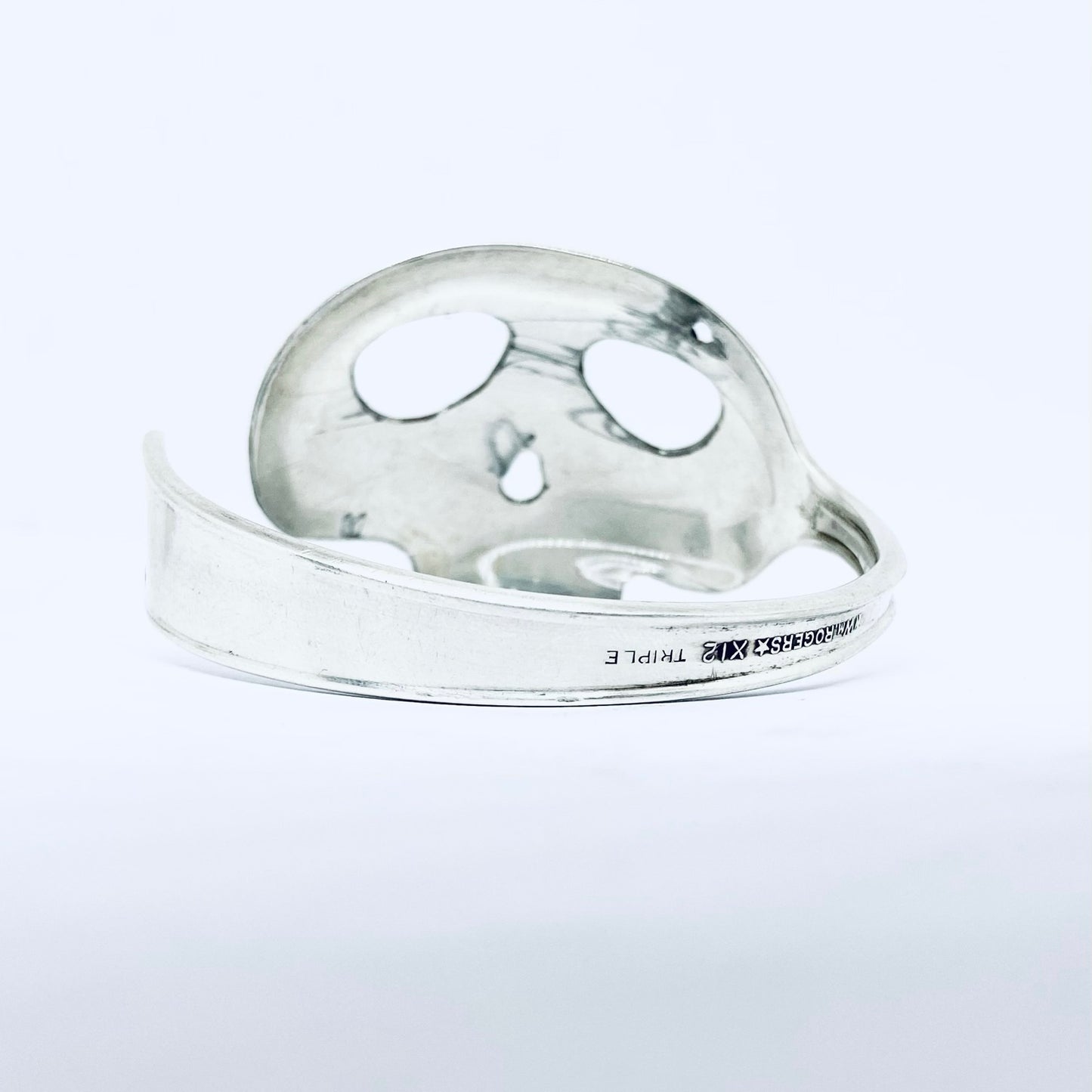 Bracciale Artigianale Mod. TESCHIO Realizzato con Antica posata in Argento (Prima Metà del ’900)