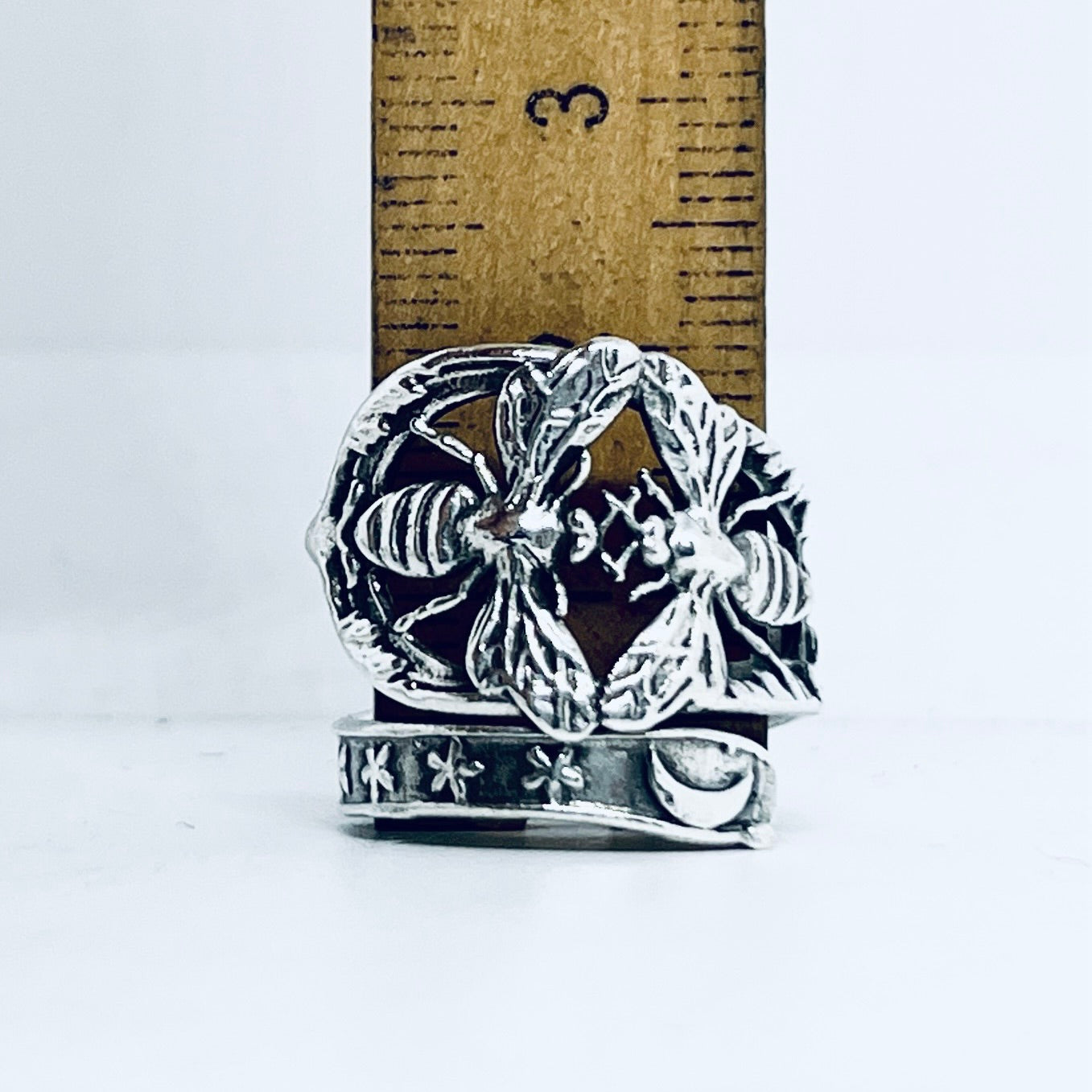 Anello Artigianale API Mod. SPIRALE Realizzato con Antica posata in Argento (Prima Metà del ’900)