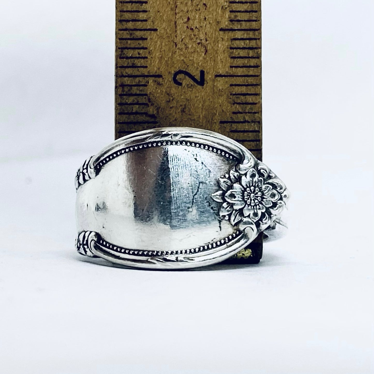 Anello Artigianale Mod. CLASSICO/SPIRALE Realizzato con Antica posata in Argento (Prima Metà del ’900)