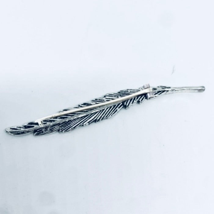 Anello Artigianale PIUMA Mod. SPILLA Realizzato con Antica spilla in Argento (Prima Metà del ’900)