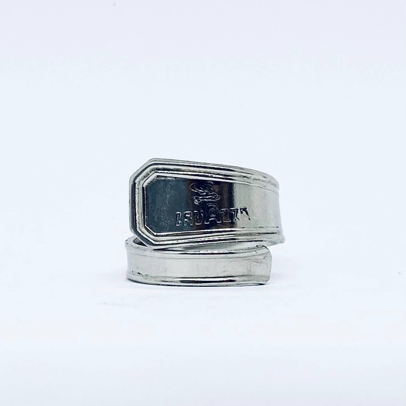 Anello Artigianale LAVAZZA Mod. CLASSICO/SPIRALE Realizzato con Antica posata in Argento (Prima Metà del ’900)