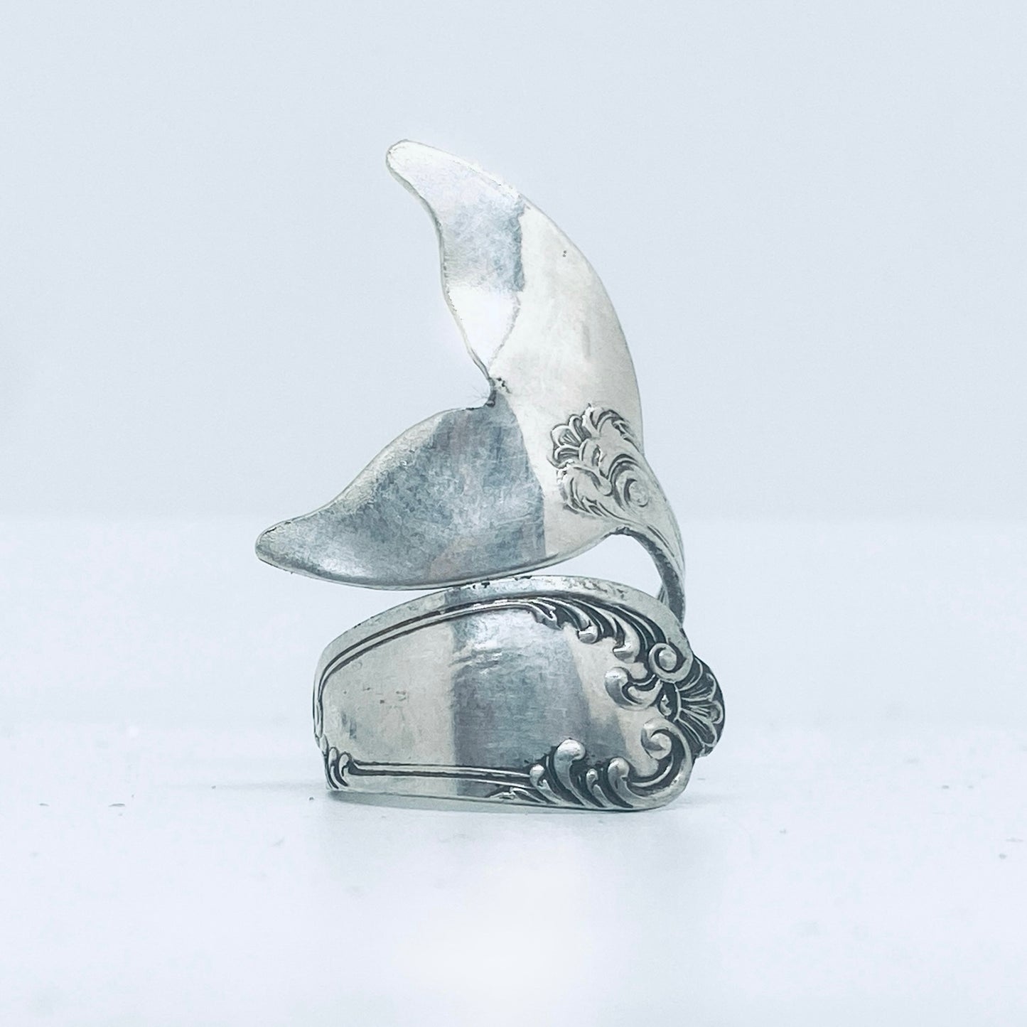 Anello Artigianale Mod. CODA#01 Realizzato con Antica posata in Argento (Prima Metà del ’900)