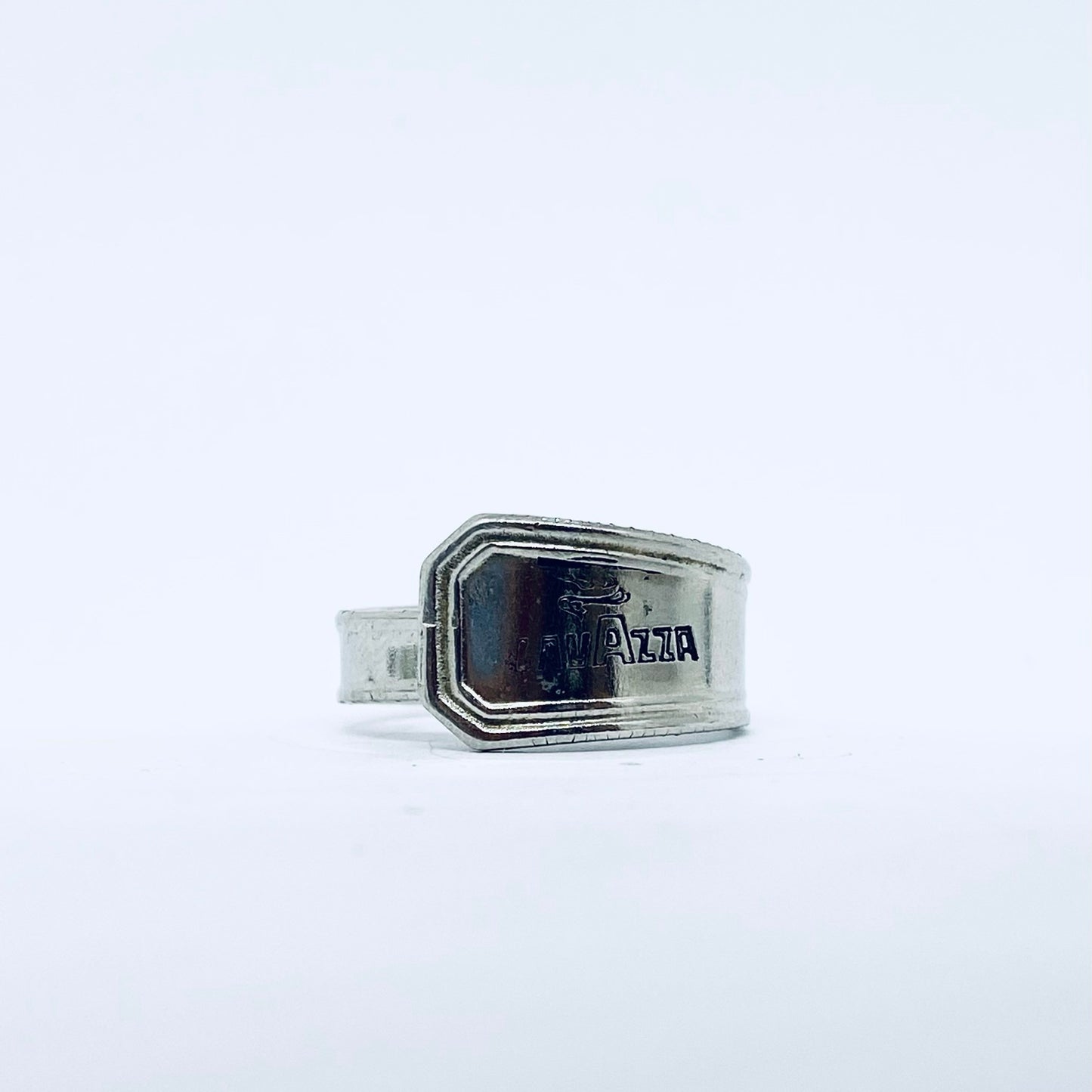 Anello Artigianale LAVAZZA Mod. CLASSICO/SPIRALE Realizzato con Antica posata in Argento (Prima Metà del ’900)