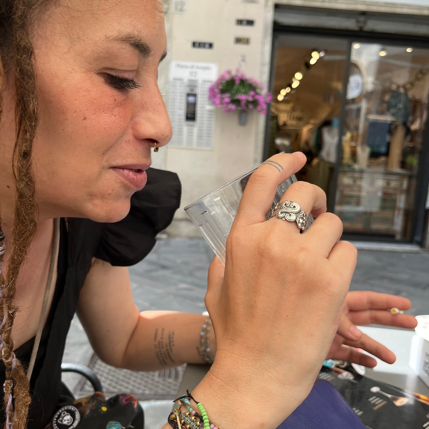 Anello Artigianale “BOCCHETTA SERRATURA NODO” Realizzato con bocchetta serratura in Argento (Prima Metà del ’900)