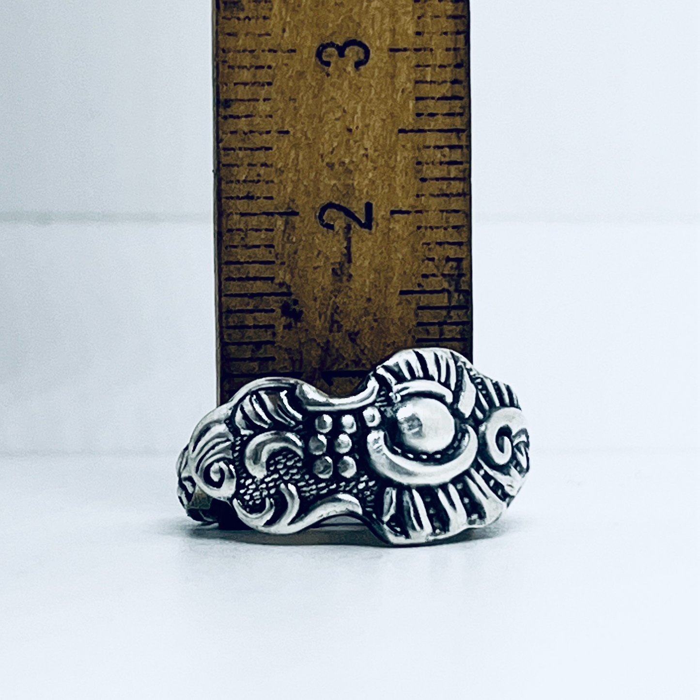 Anello Artigianale FORCHETTINA Mod. CLASSICO Realizzato con Antica posata in Argento (Prima Metà del ’900)