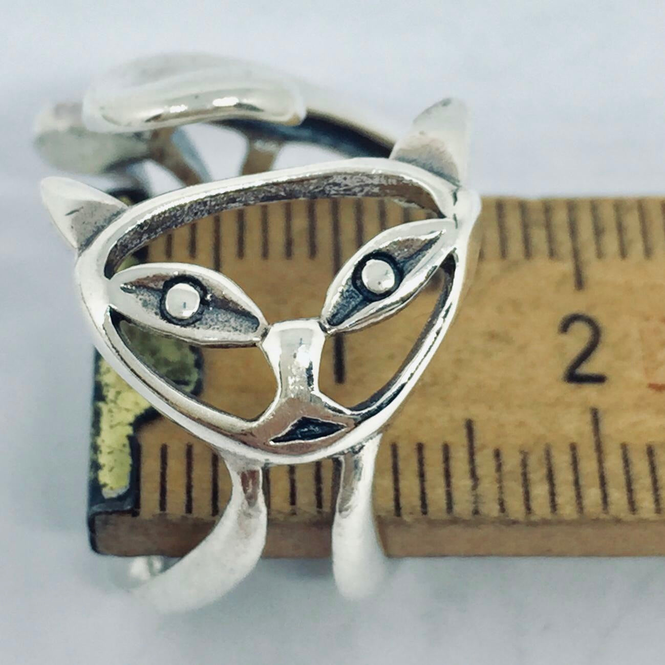 Anello Artigianale GATTO VIPPY Mod. SPILLA Realizzato con Antica spilla in Argento (Prima Metà del ’900)