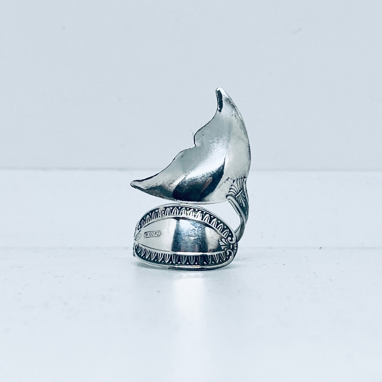 Anello Artigianale Mod. CODA#07 Realizzato con Antica posata in Argento (Prima Metà del ’900)