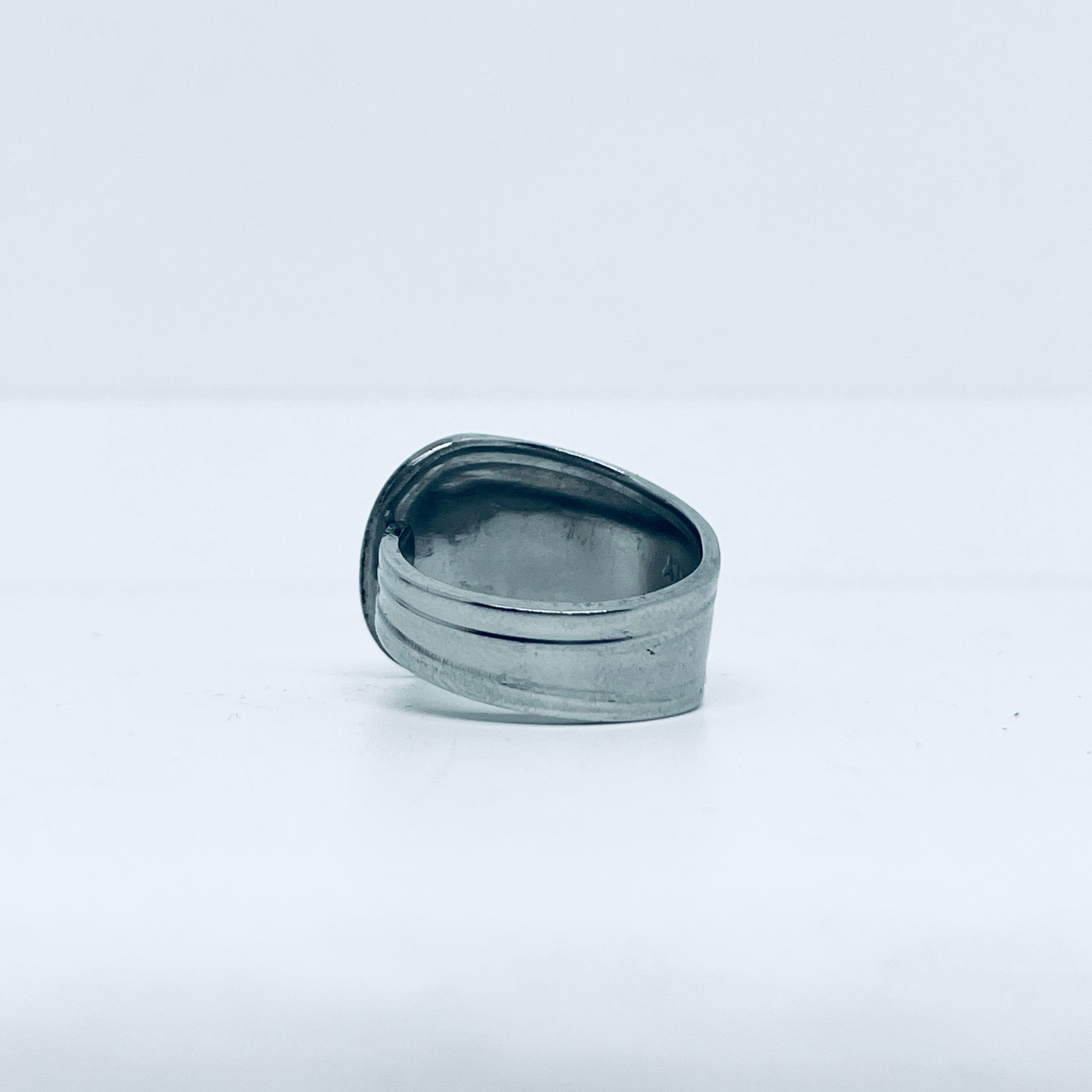 Anello Artigianale TESTER Mod. CLASSICO Realizzato con posata in Acciaio