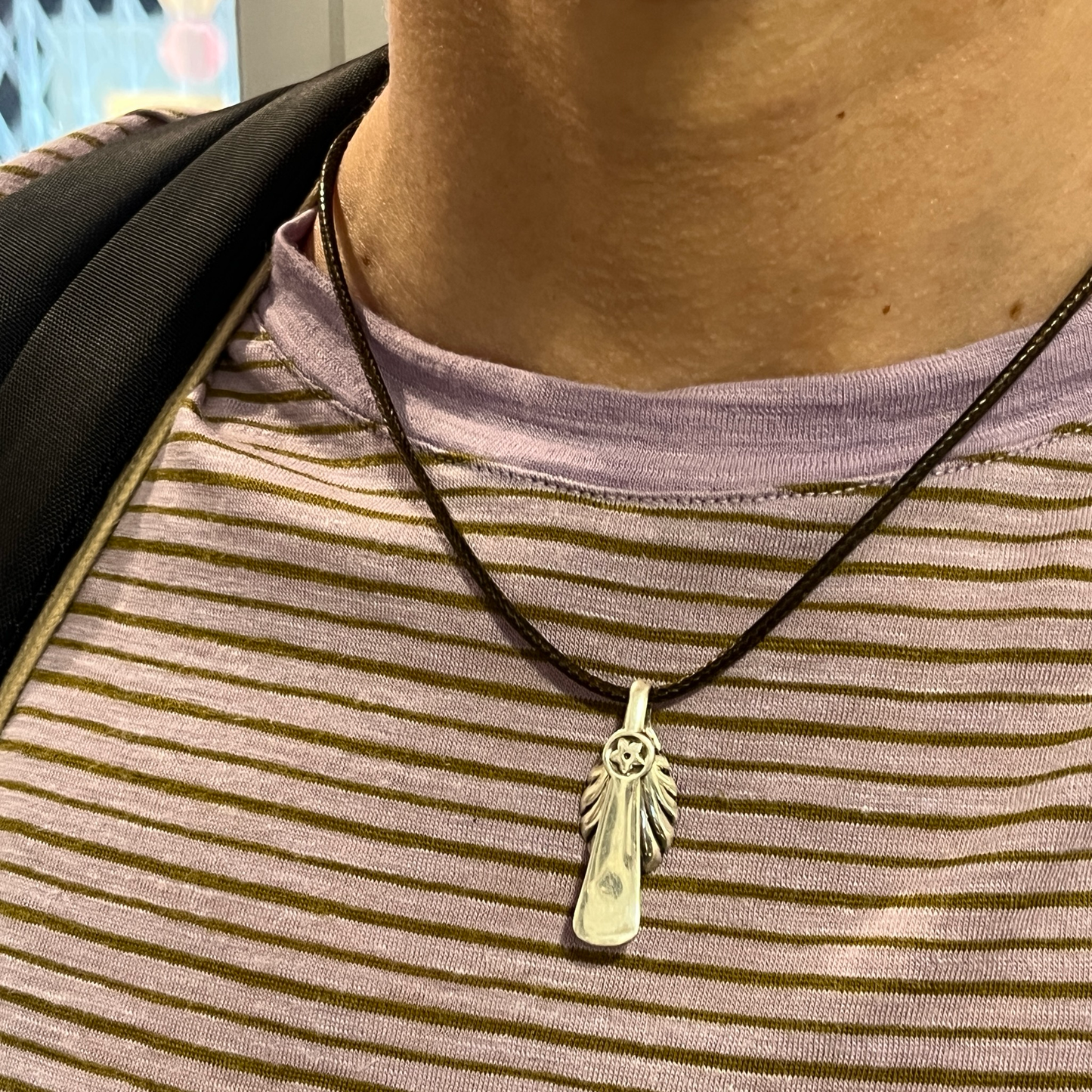 Pendente Artigianale Mod. CUCCHIAINO SALE CHE Realizzato con Antica Posata in Argento (Prima Metà del ’900)