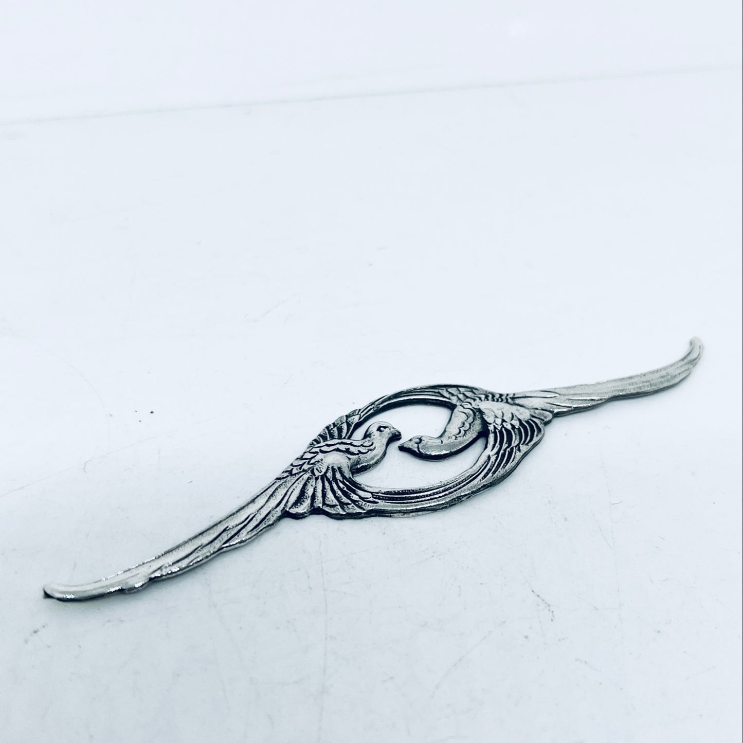 Anello Artigianale PAVONI Mod. SPILLA Realizzato con Antica spilla in Argento (Prima Metà del ’900)