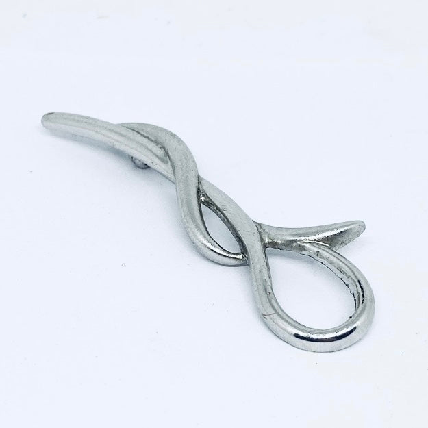 Anello Artigianale INFINITO Mod. SPILLA Realizzato con Antica spilla in Argento (Prima Metà del ’900)