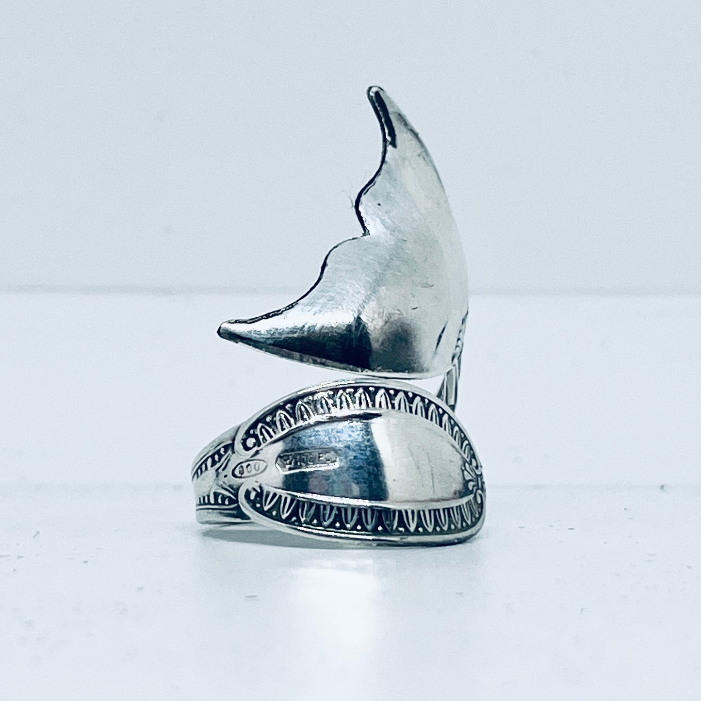 Anello Artigianale Mod. CODA#07 Realizzato con Antica posata in Argento (Prima Metà del ’900)