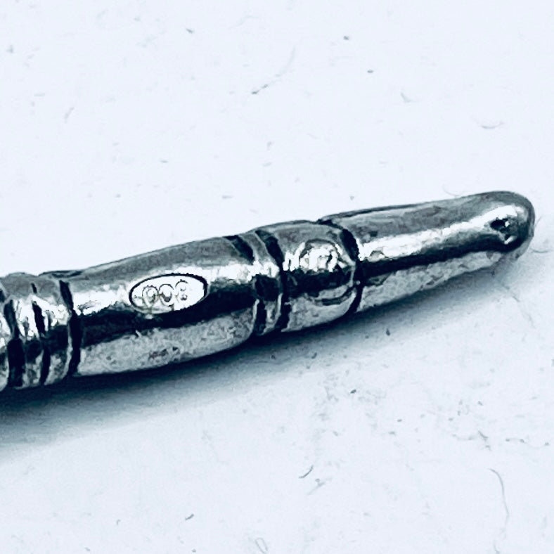 Anello Artigianale CLARINETTO Mod. CLASSICO  Realizzato con Antica SPILLA in Argento 800(Prima Metà del ’900)