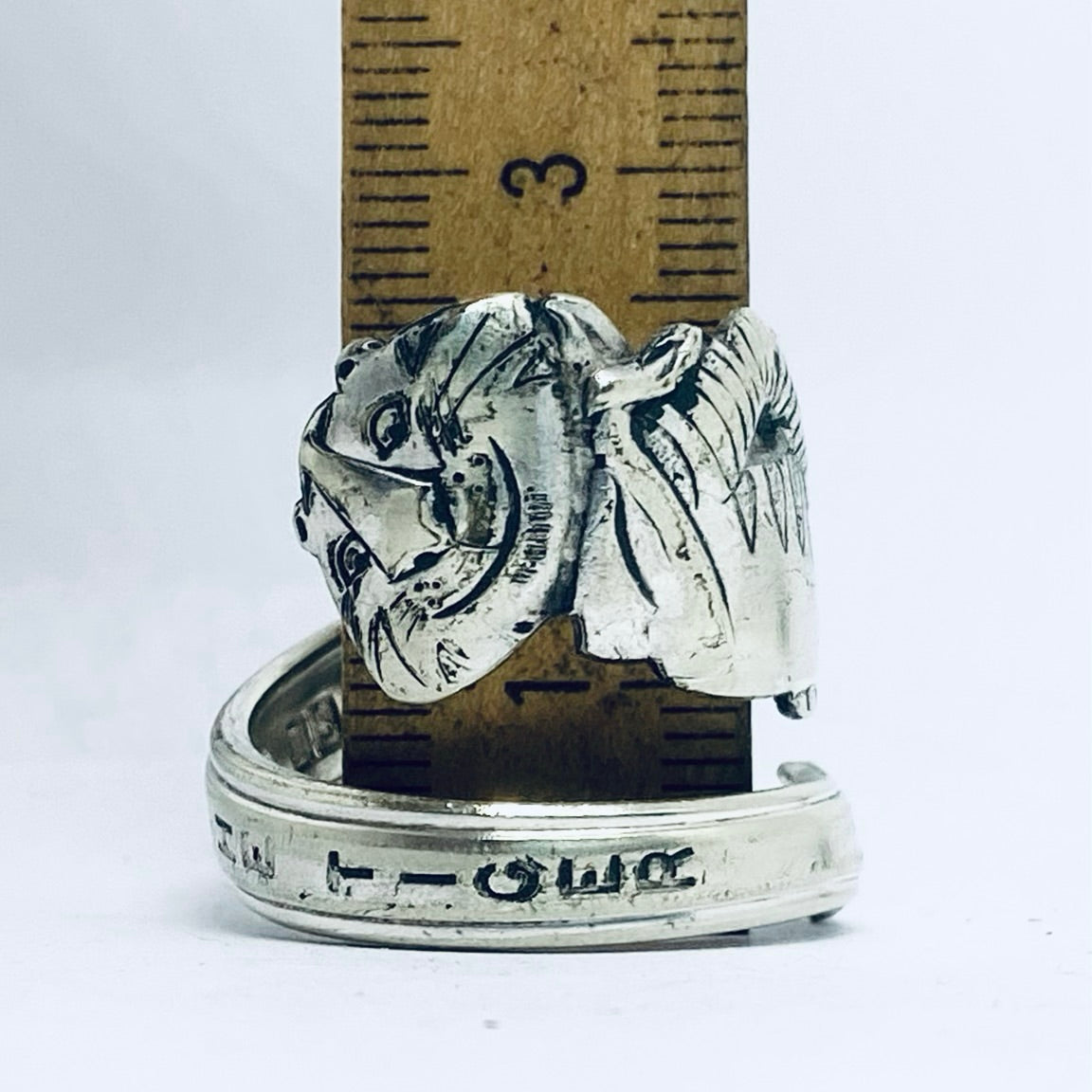 Anello Artigianale TONY THE TIGER Mod. SPIRALE  Realizzato con Antica posata in Argento (Prima Metà del ’900)