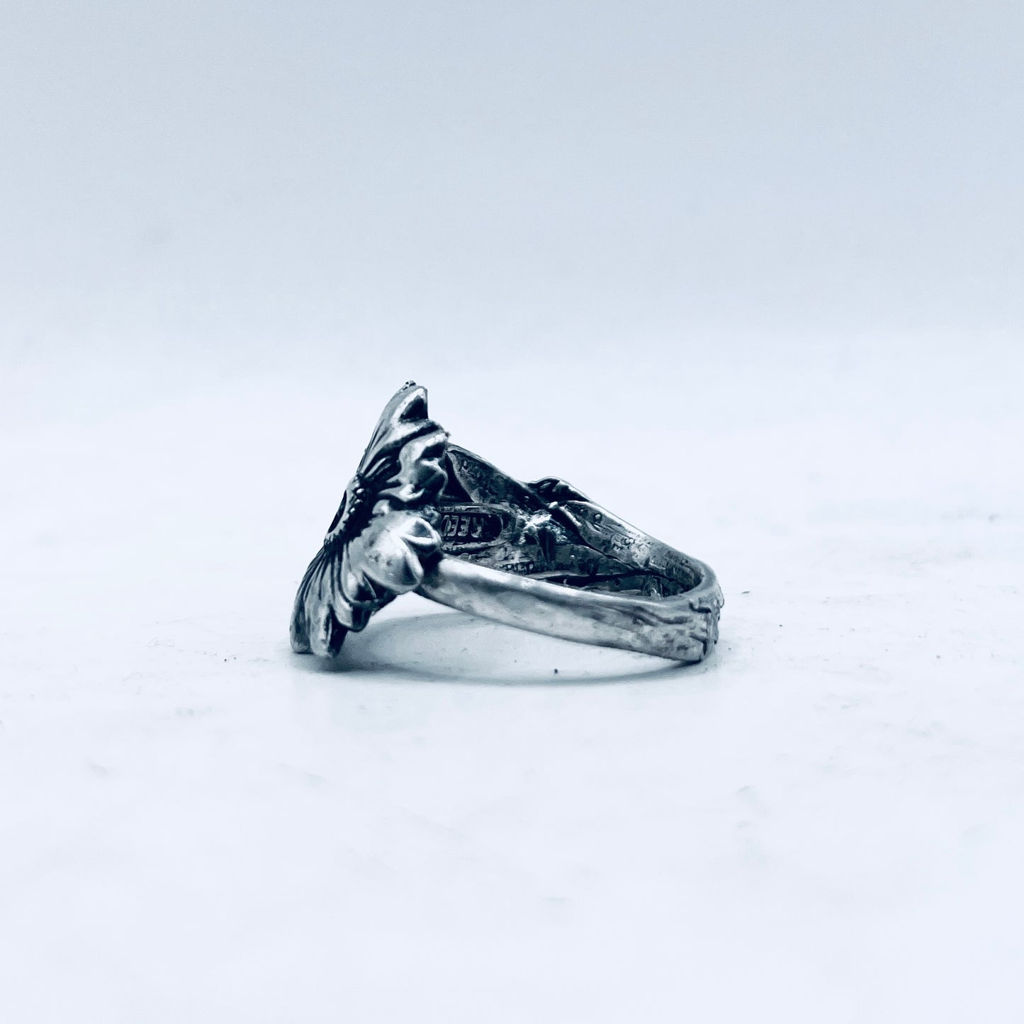 Anello Artigianale CARDO SCOZIA Mod. SPIRALE/CLASSICO Realizzato con Antica posata in Argento (Prima Metà del ’900)