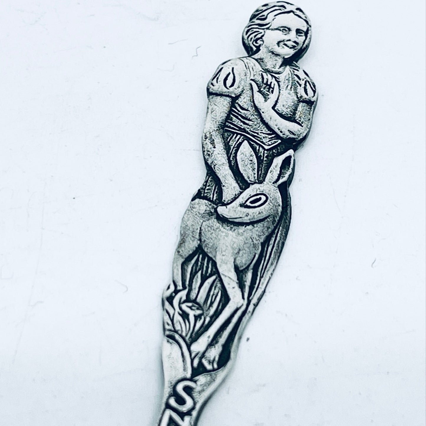 Anello Artigianale BIANCANEVE Mod. SPIRALE  Realizzato con Antica posata in Argento (Prima Metà del ’900)