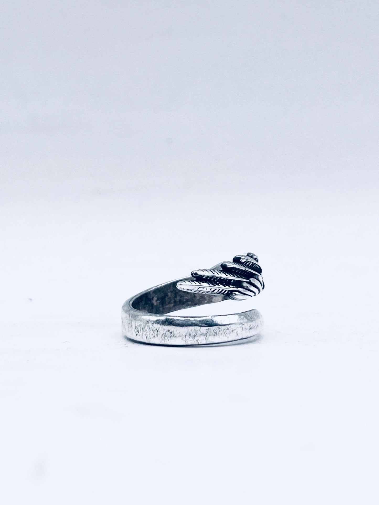 Anello Artigianale ALZAVOLO Mod. SPIRALE  Realizzato con  Antico tagliacarte in Argento (Prima Metà del ’900)
