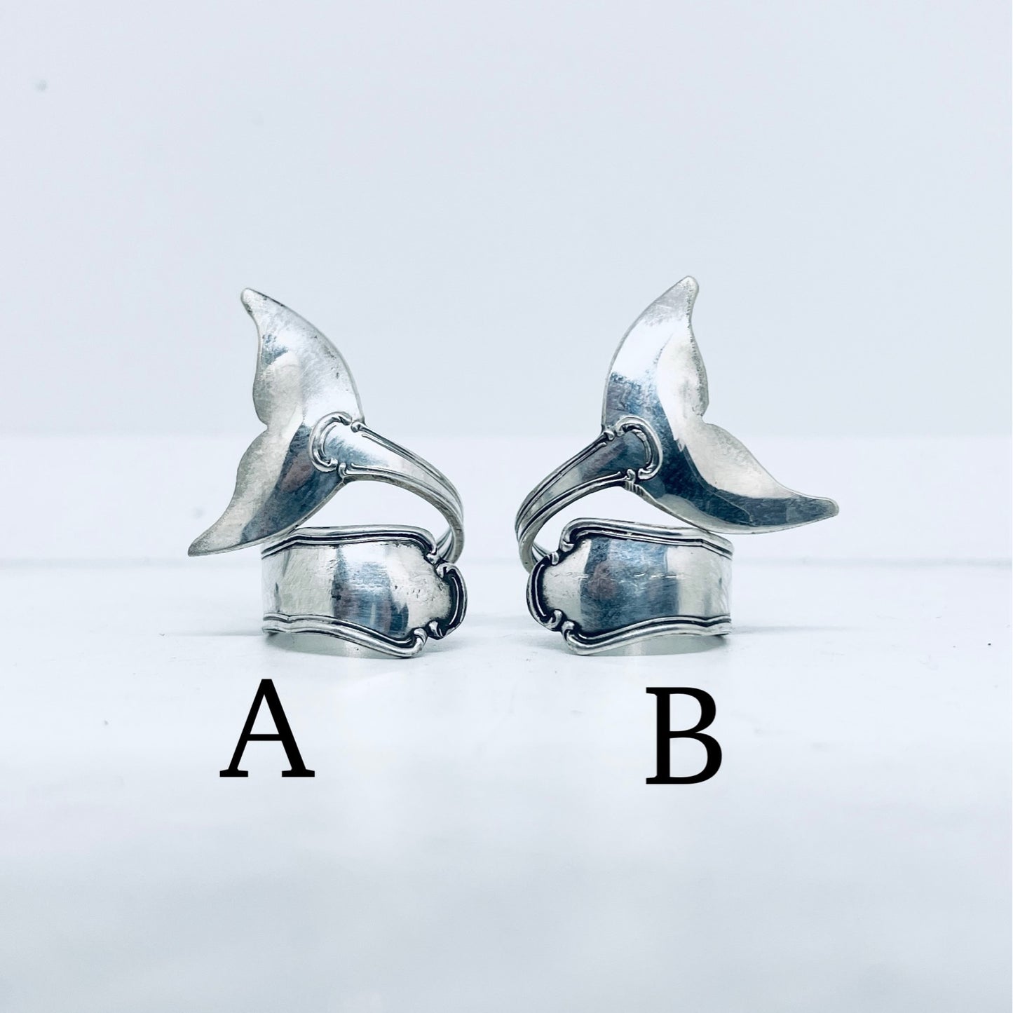 Anello Artigianale Mod. CODA#05  Realizzato con Antica posata in Argento (Prima Metà del ’900)