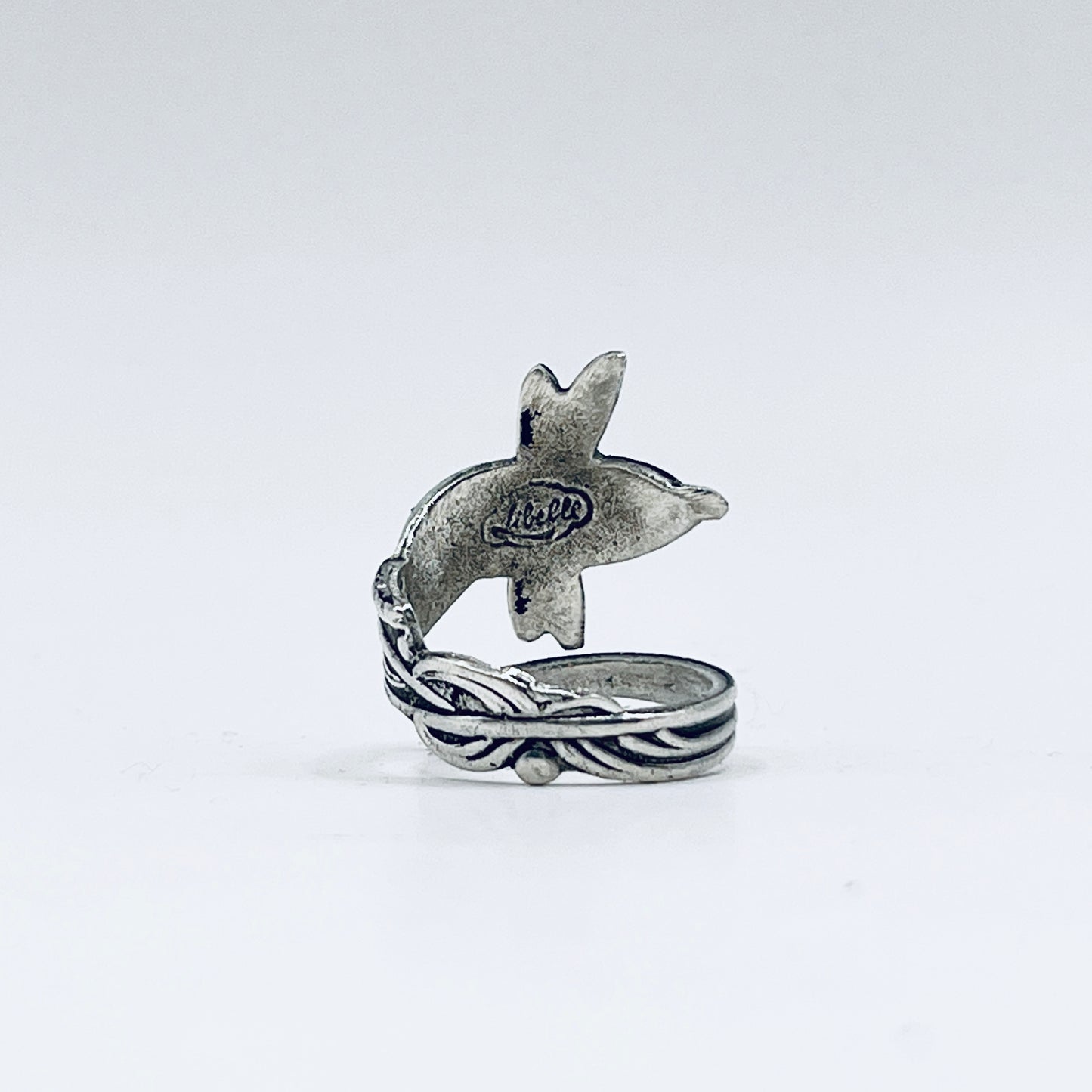 Anello Artigianale LIBELLULA Mod. CLASSICO/SPIRALE  Realizzato con Antica posata in Argento (Prima Metà del ’900)