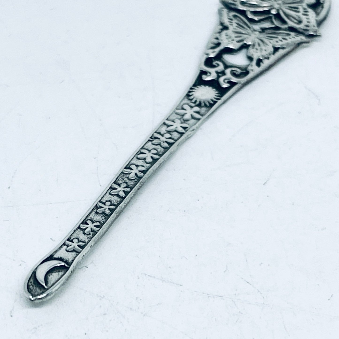 Anello Artigianale FARFALLE Mod. SPIRALE  Realizzato con  Antica posata in Argento (Prima Metà del ’900)