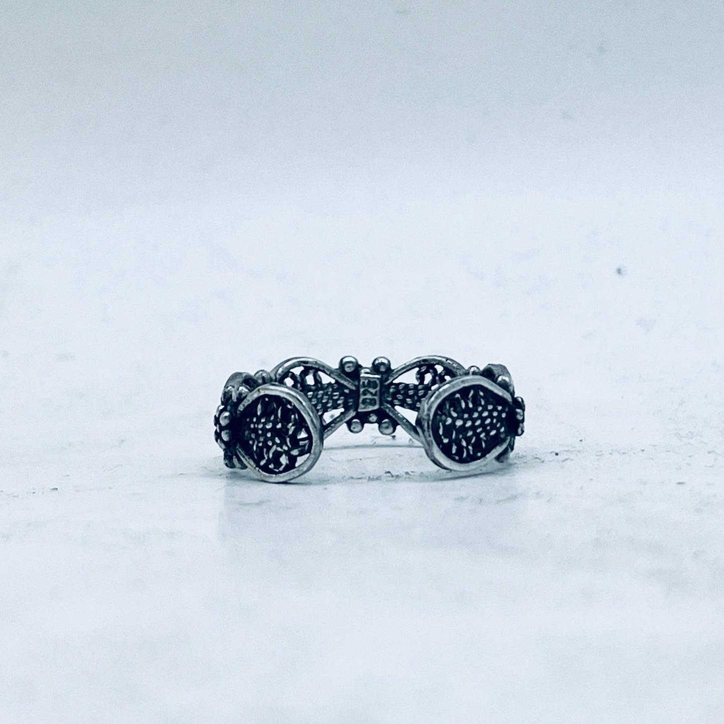 Anello Artigianale FILIGRANA Mod. SPILLA Realizzato con Antica spilla in Argento (Prima Metà del ’900)