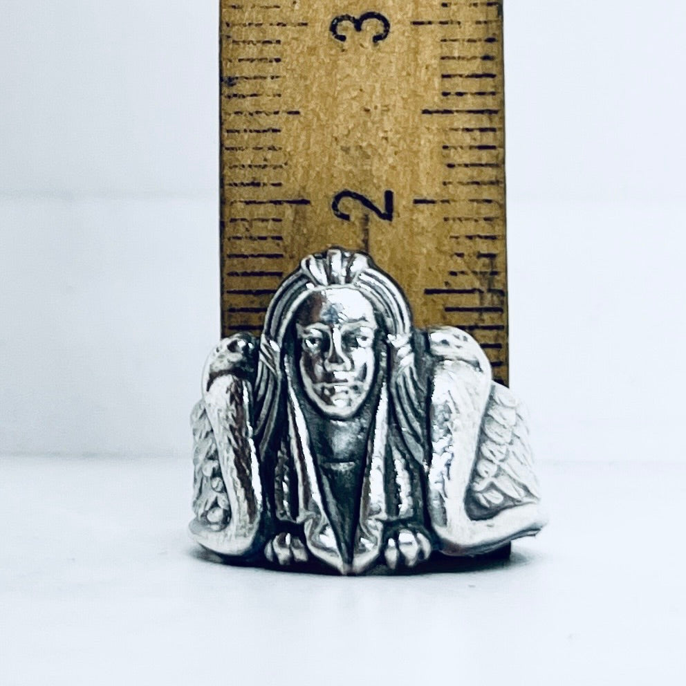 Anello Artigianale CLEOPATRA Mod. SPILLA Realizzato con Antica spilla in Argento (Prima Metà del ’900)