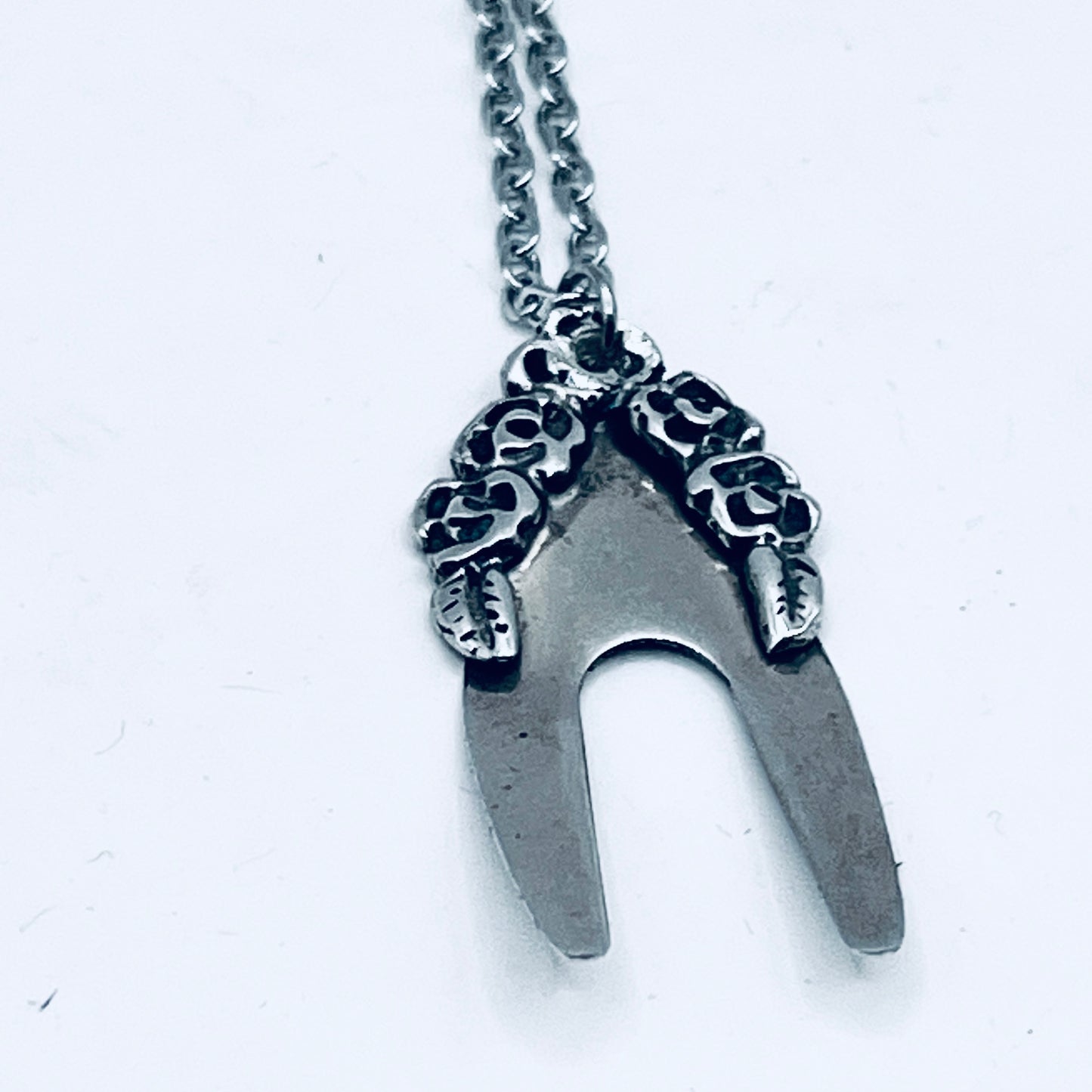 Anello Artigianale CORONA DI FIORI Mod. CLASSICO  + PENDENTE IN OMAGGIO Realizzato con intero Antico Cucchiaino in Argento 800(Prima Metà del ’900)