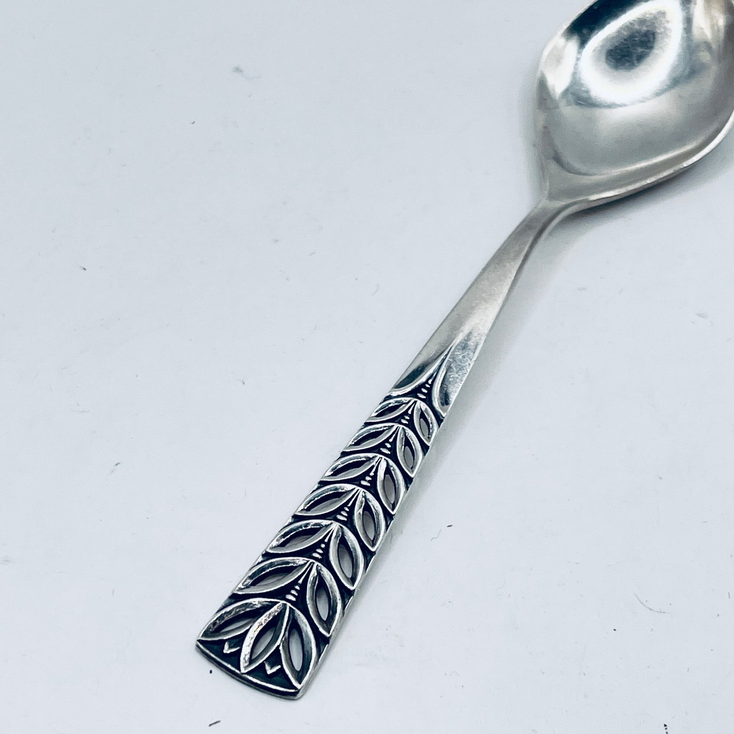 Anello Artigianale LOTO Mod. SPIRALE/INTERO/CLASSICO  Realizzato con Antica posata in Argento (Prima Metà del ’900)