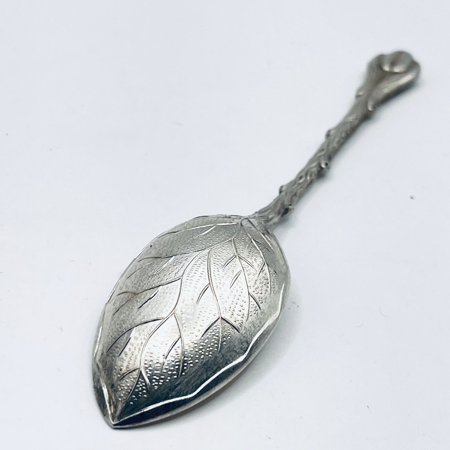 Anello Artigianale CHICCO CAFFÈ Mod. INTERO  Realizzato con intero Antico Cucchiaino in Argento (Prima Metà del ’900)