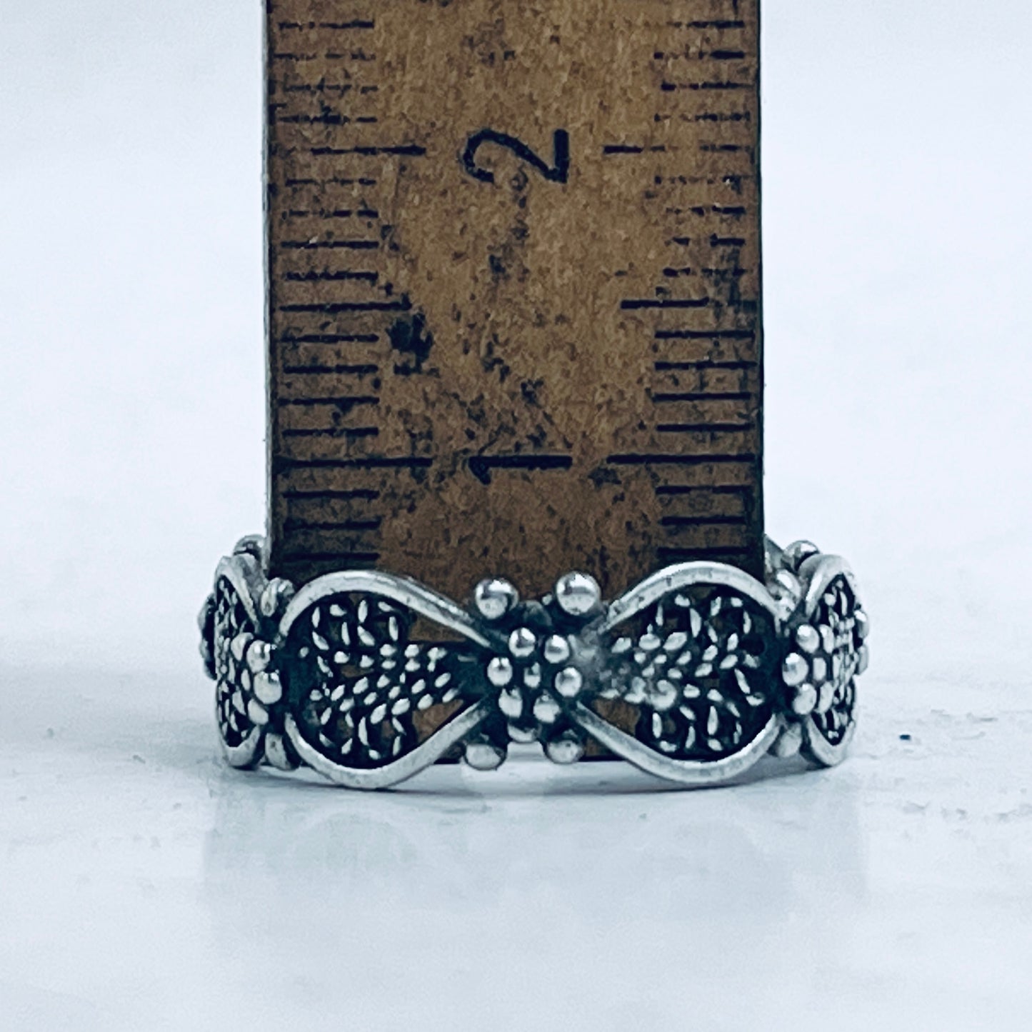 Anello Artigianale FILIGRANA Mod. SPILLA Realizzato con Antica spilla in Argento (Prima Metà del ’900)