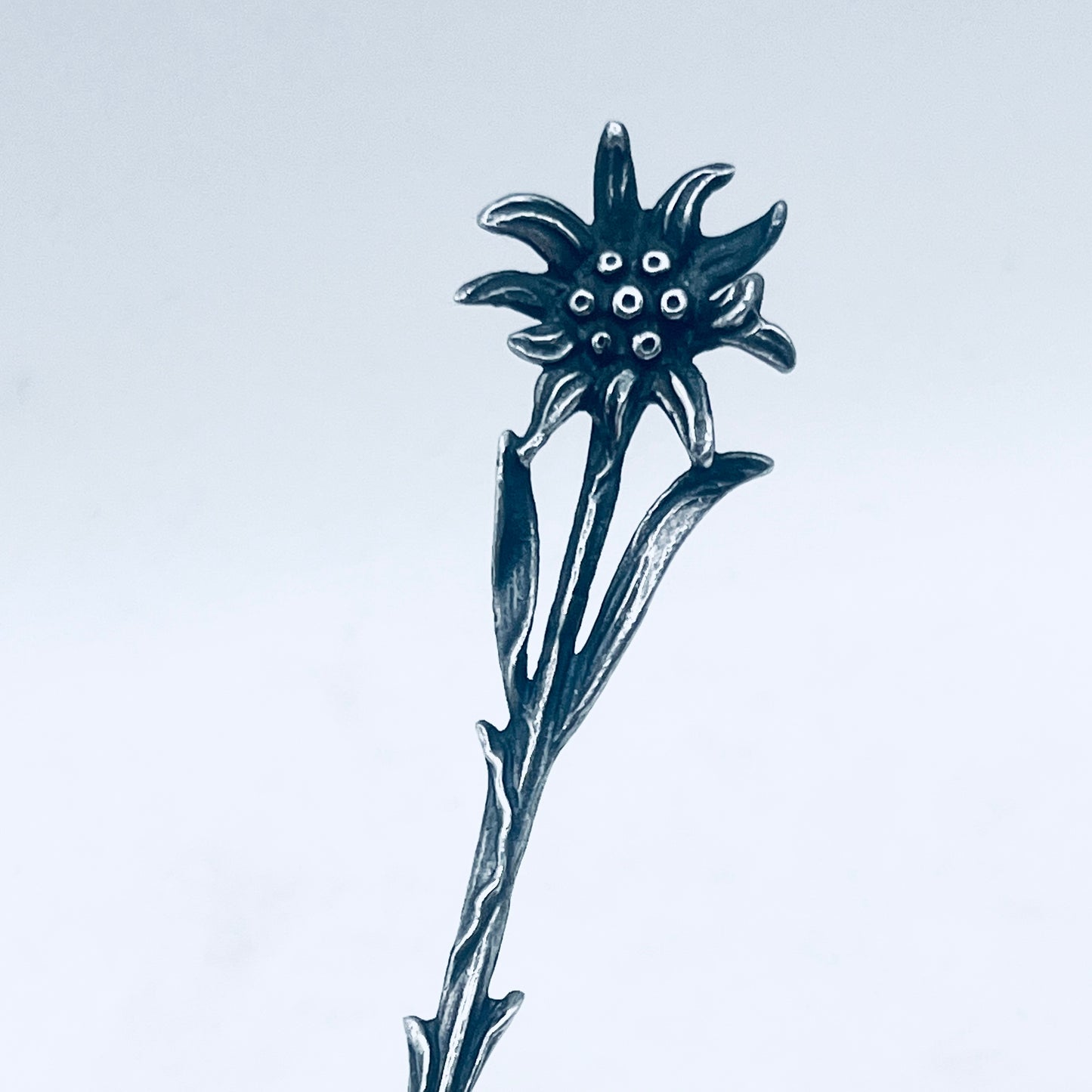 Anello Artigianale STELLA ALPINA Mod. SPIRALE  Realizzato con intero Antico Cucchiaino in Argento 800(Prima Metà del ’900)