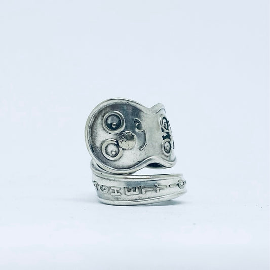 Anello Artigianale SPAGHETTIOS Mod. SPIRALE  Realizzato con Antica posata in Argento (Prima Metà del ’900)